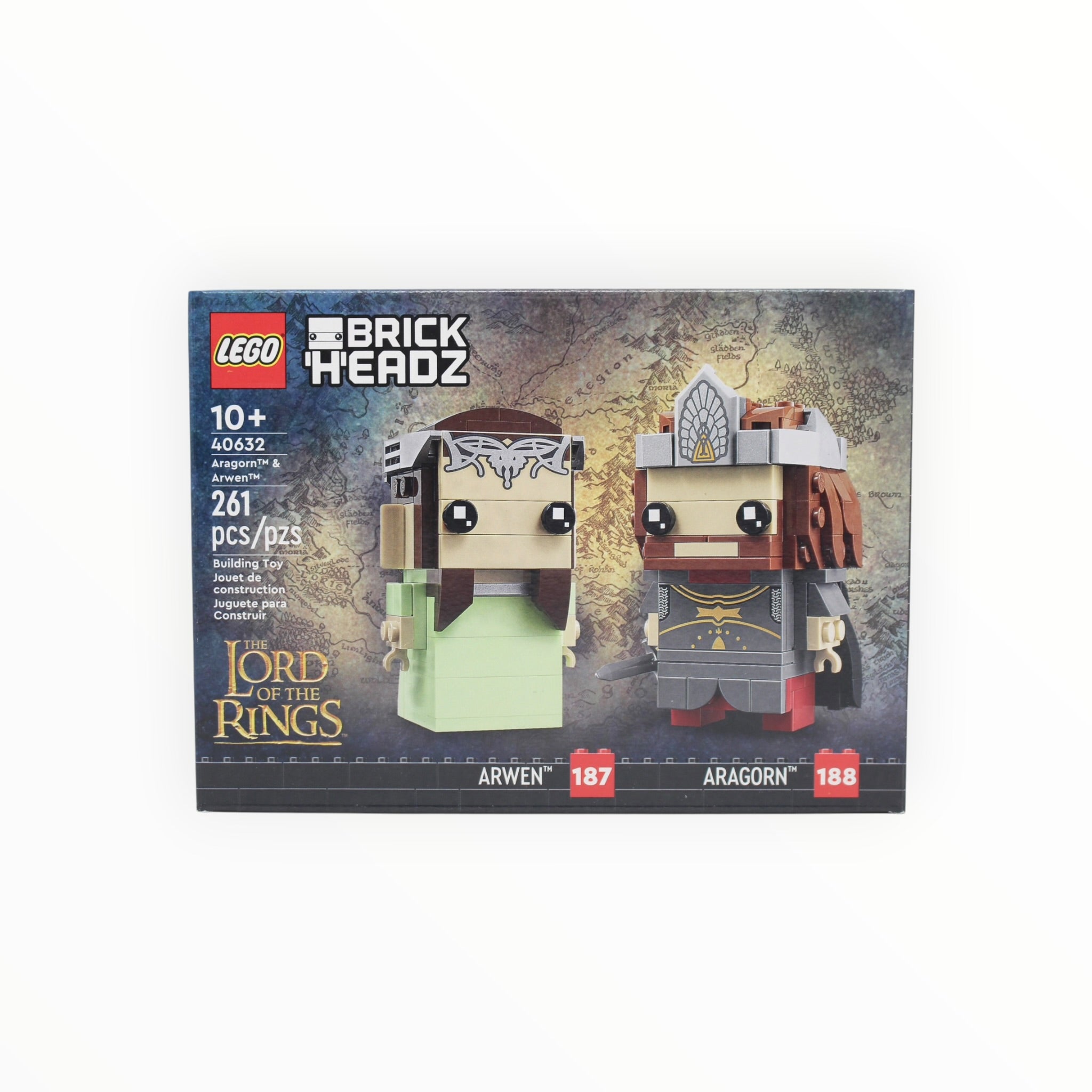 Retired Set 40632 The Lord of the Rings BrickHeadz Aragorn & Arwen