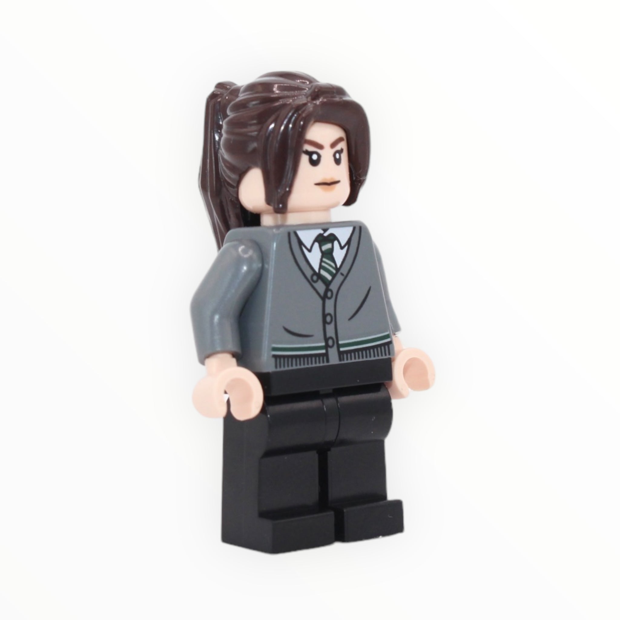 Pansy Parkinson (Slytherin sweater, ponytail, 2023)