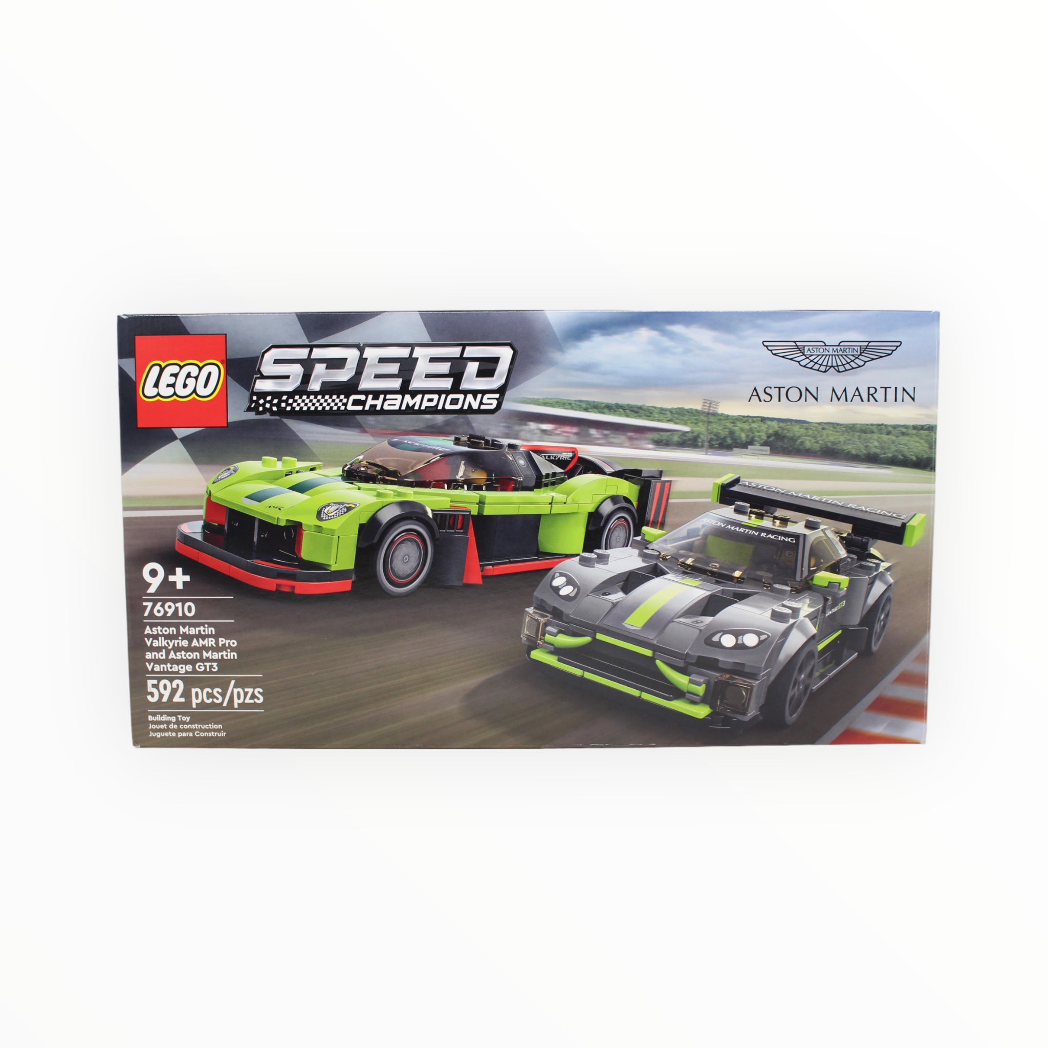 Certified Used Set 76910 Speed Champions Aston Martin Valkyrie AMR Pro and Aston Martin Vantage GT3