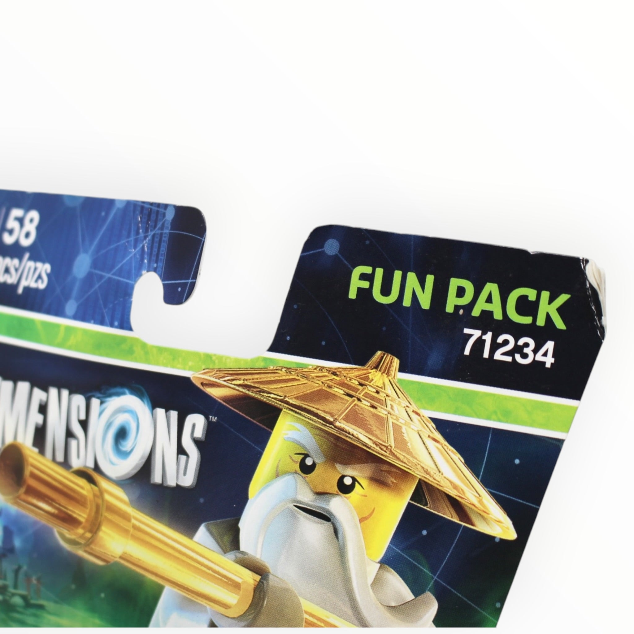 Retired Set 71234 Dimensions Fun Pack - Ninjago Sensei Wu and Flying White Dragon (some box damage)