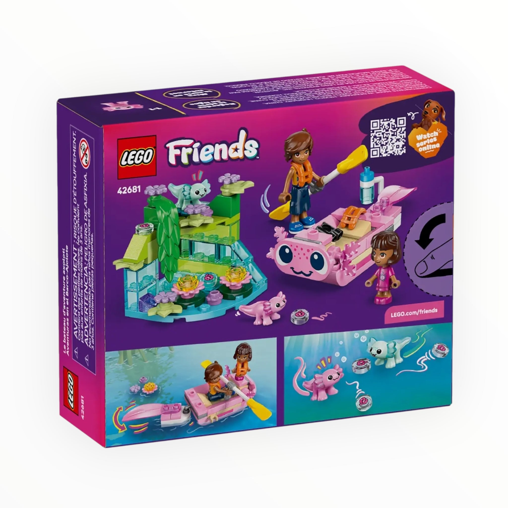 42681 Friends Axolotl Adventure Boat