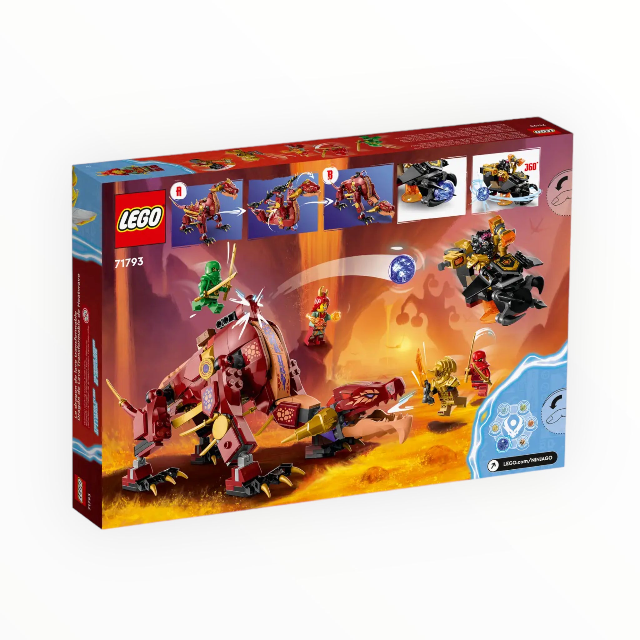 71793 Ninjago Heatwave Transforming Lava Dragon