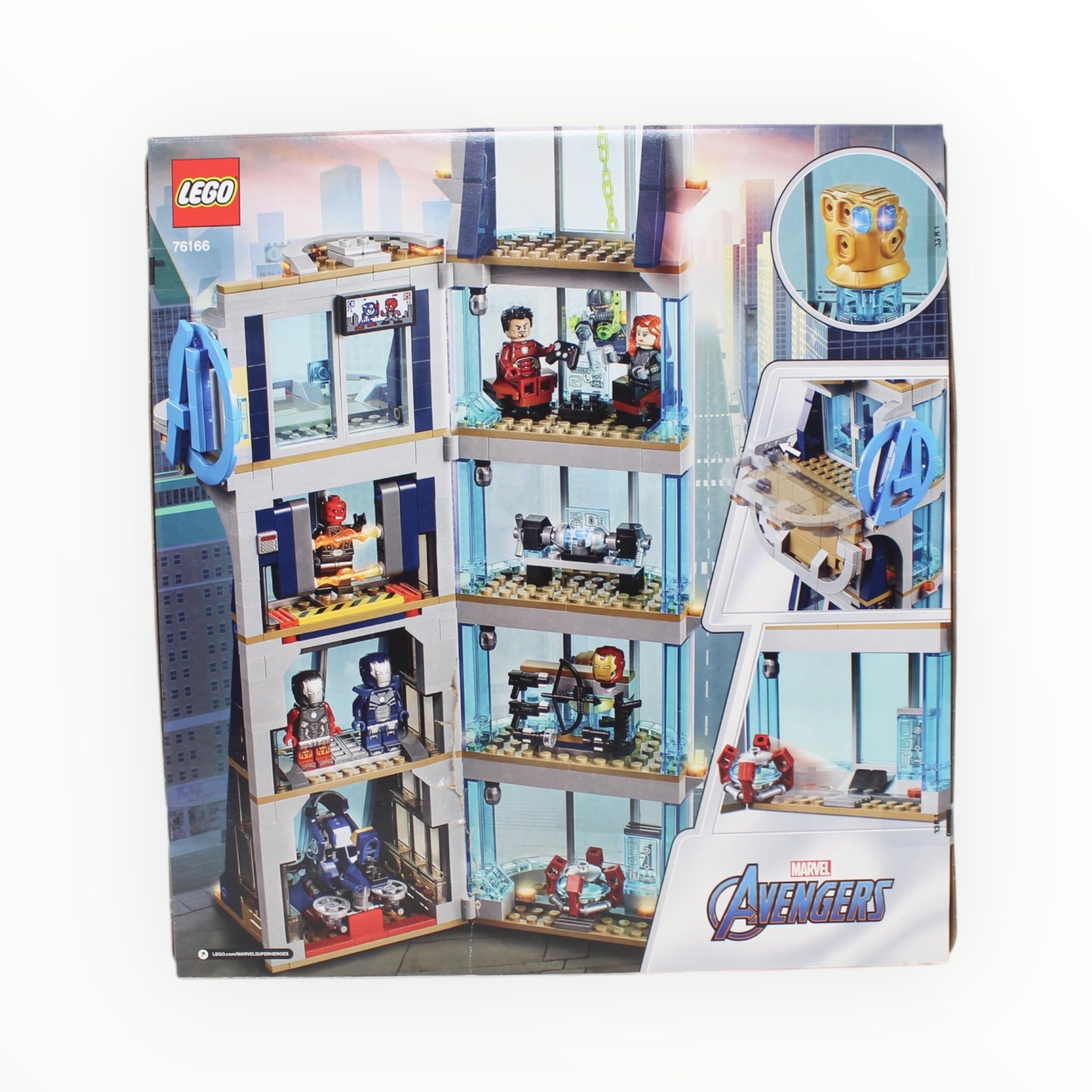 Retired Set 76166 Marvel Avengers Tower Battle (damaged box)