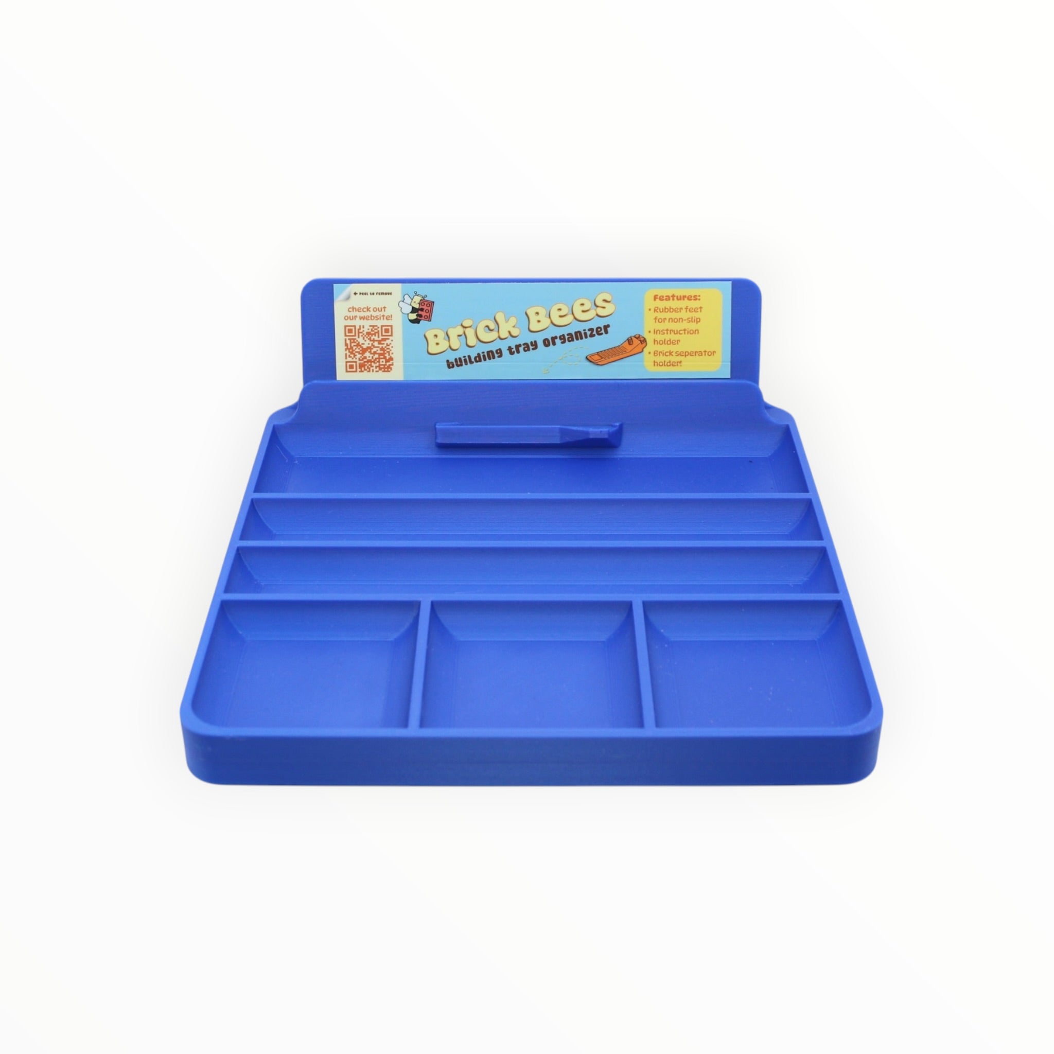 Brick Bees Building Tray Organizer - Blue