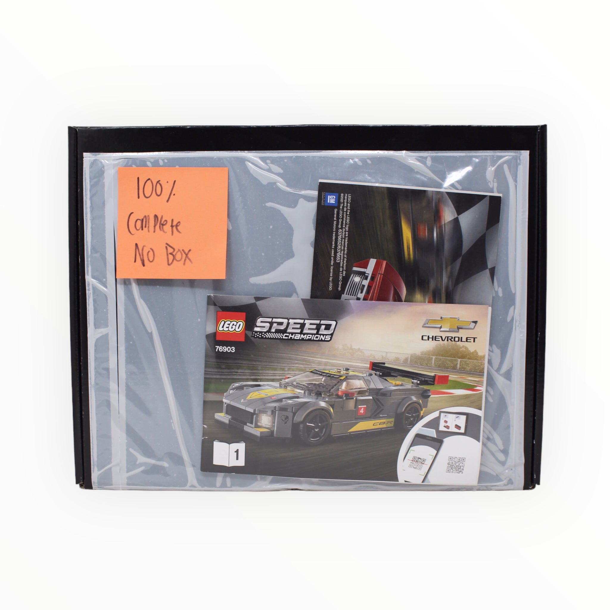 Certified Used Set 76903 Speed Champions Chevrolet Corvette C8.R Race Car and 1969 Chevrolet Corvette (no box)