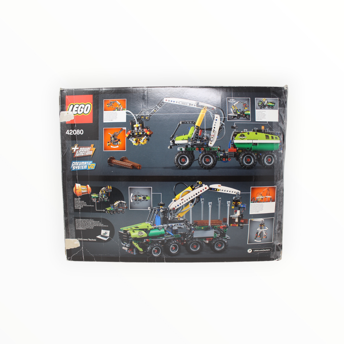 Certified Used Set 42080 Technic Forest Machine (open box, sealed bags, damaged box)
