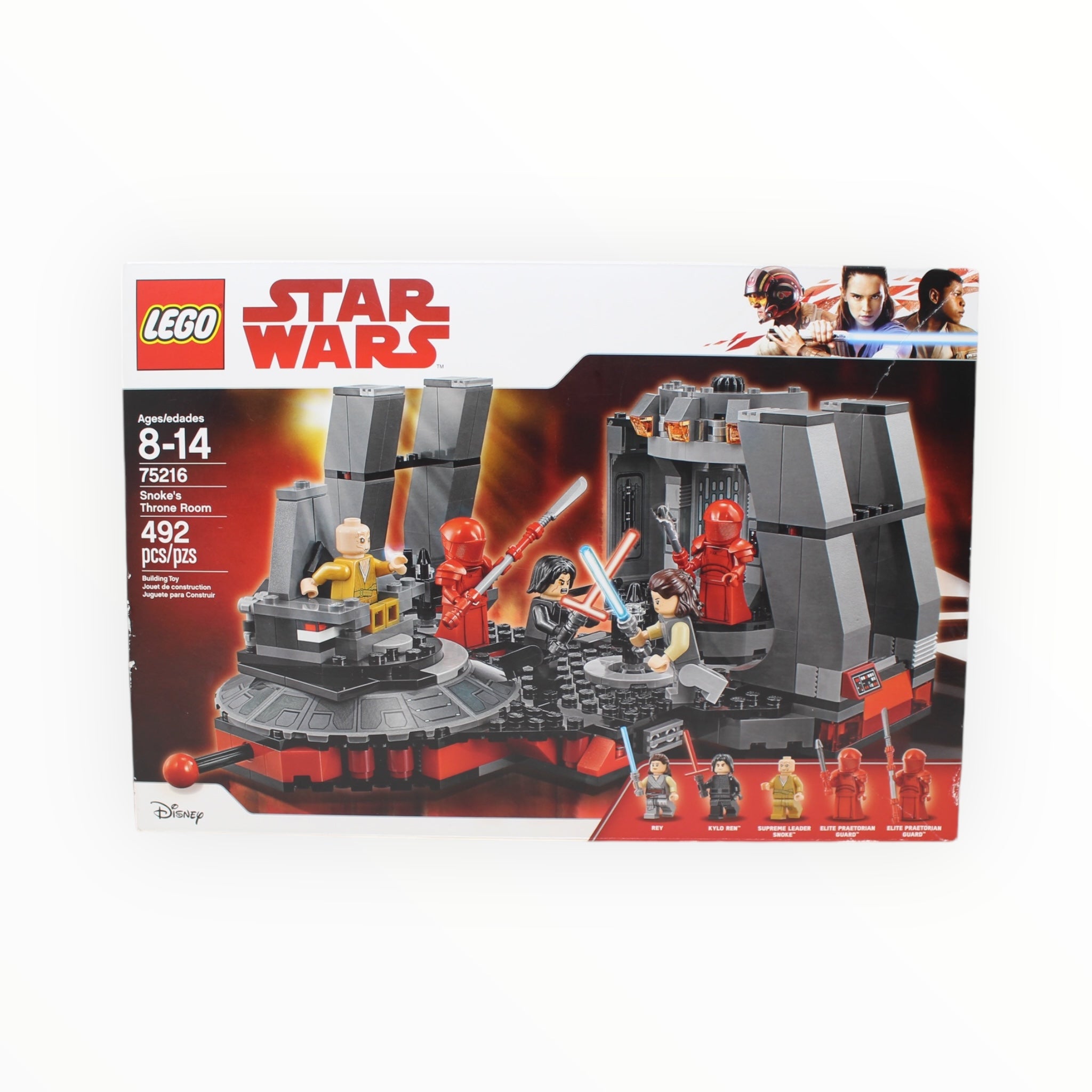 Retired Set 75216 Star Wars Snoke’s Throne Room (damaged box)