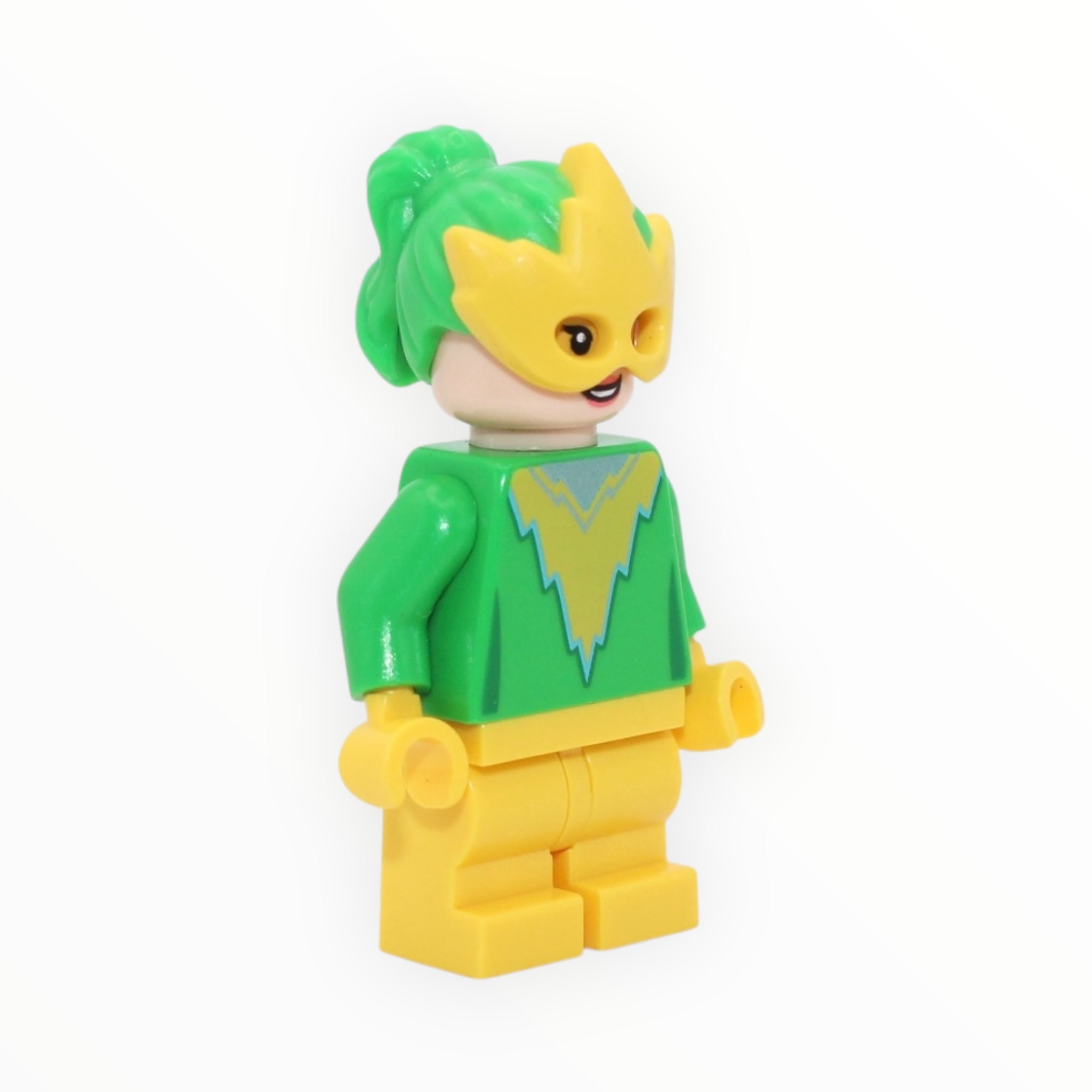 Electro (mask, bright green torso, yellow medium legs, 2024)