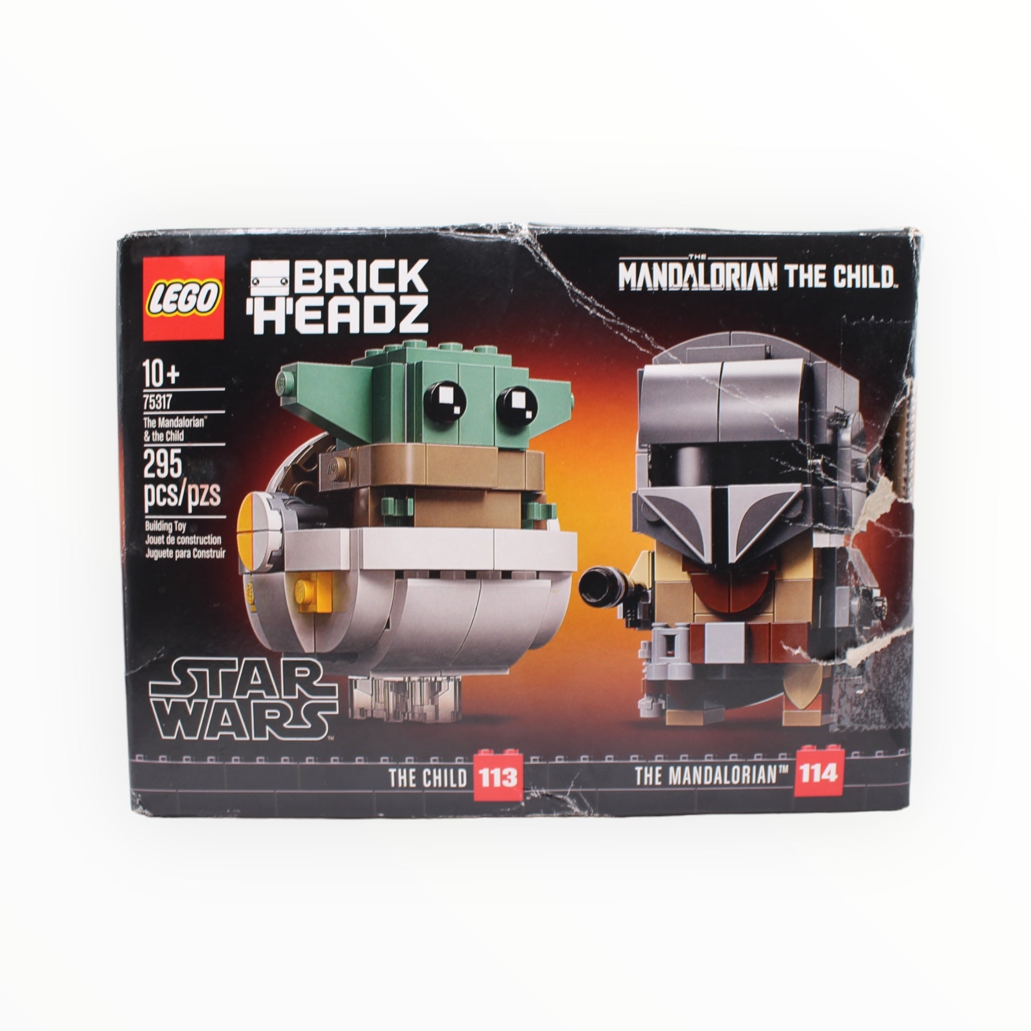 Certified Used Set 75317 Star Wars BrickHeadz The Mandalorian & The Child (damaged box)