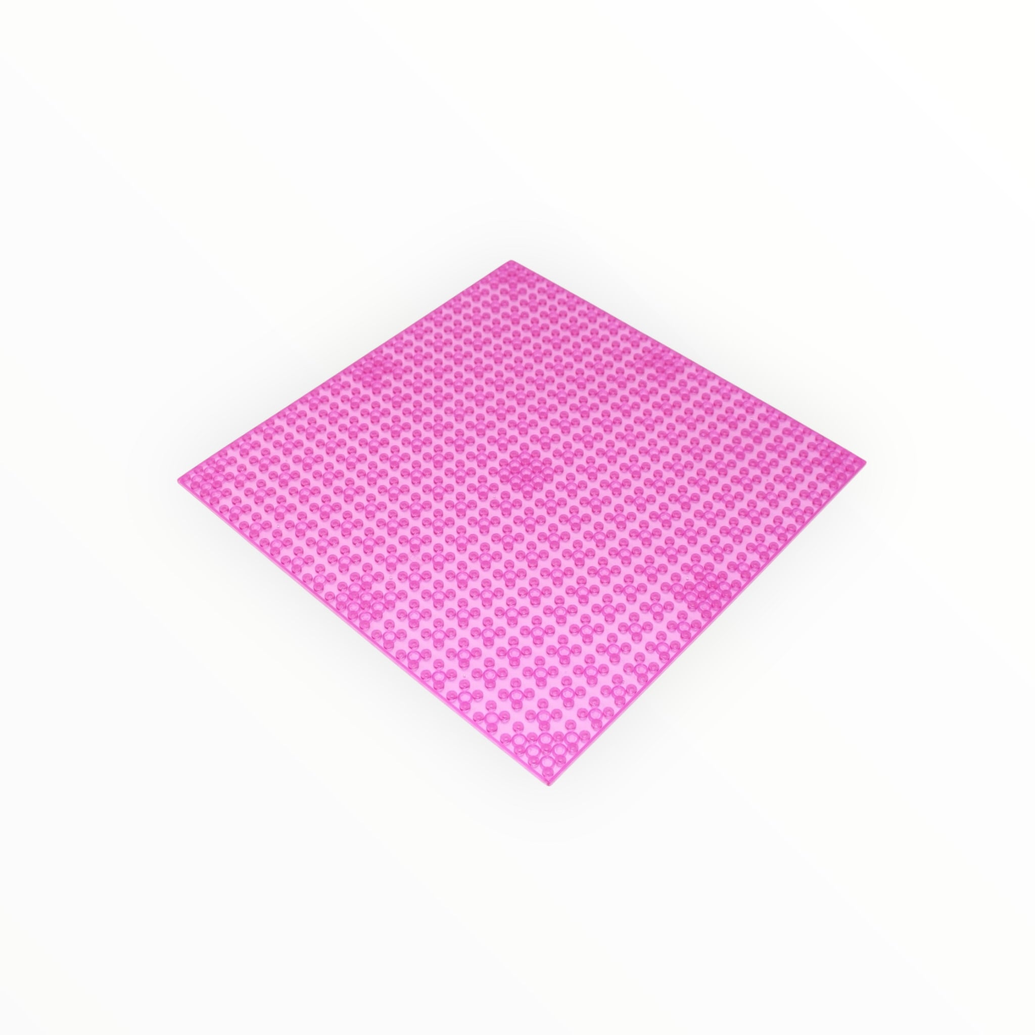 Transparent Pink LEGO® Compatible Baseplates 10x10