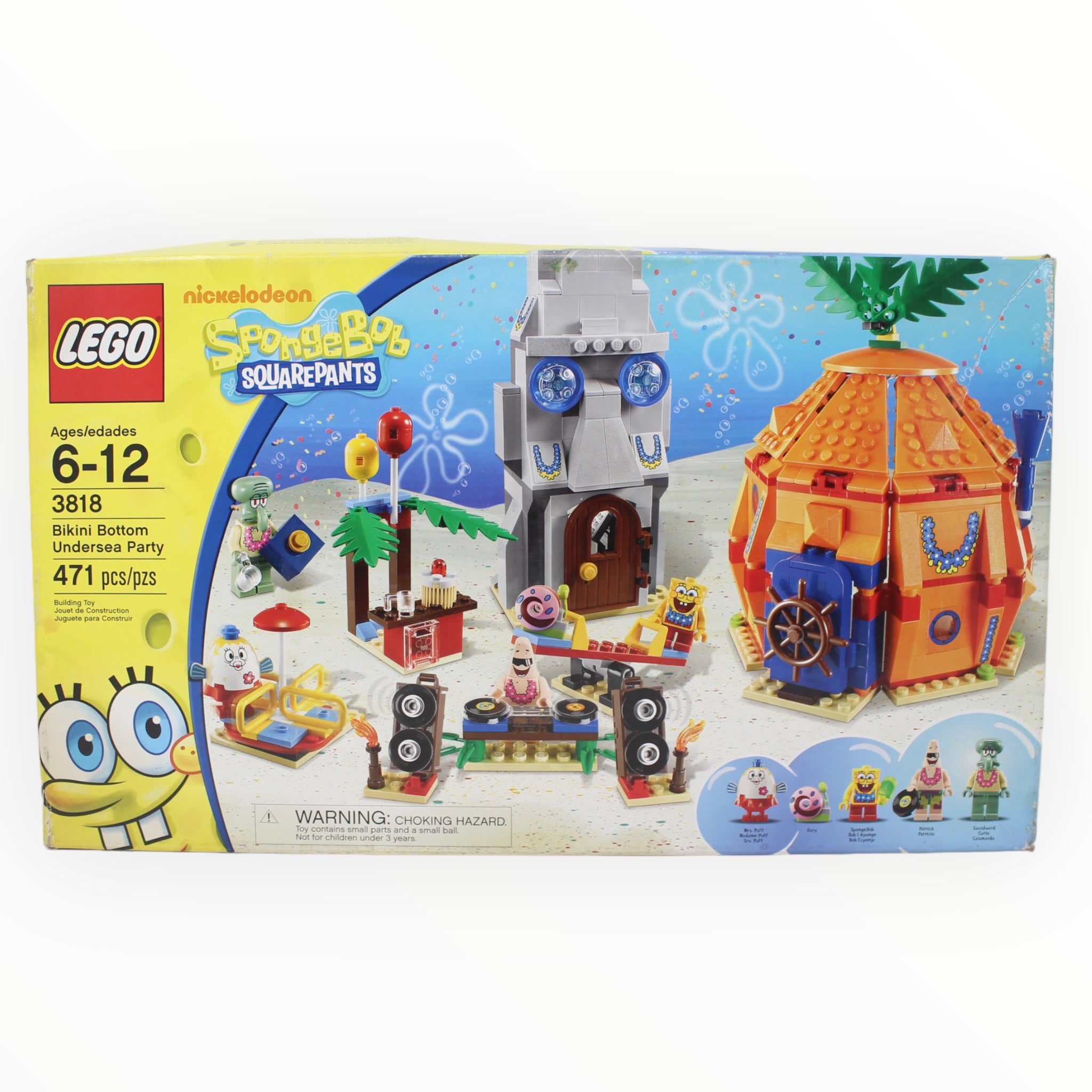 Retired Set 3818 SpongeBob SquarePants Bikini Bottom Undersea Party (box damaged)
