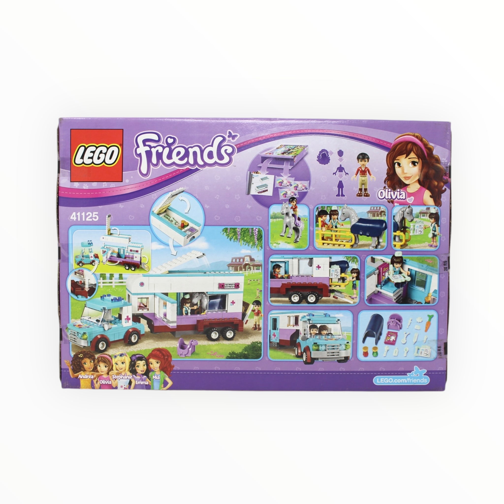 Retired Set 41125 Friends Horse Vet Trailer