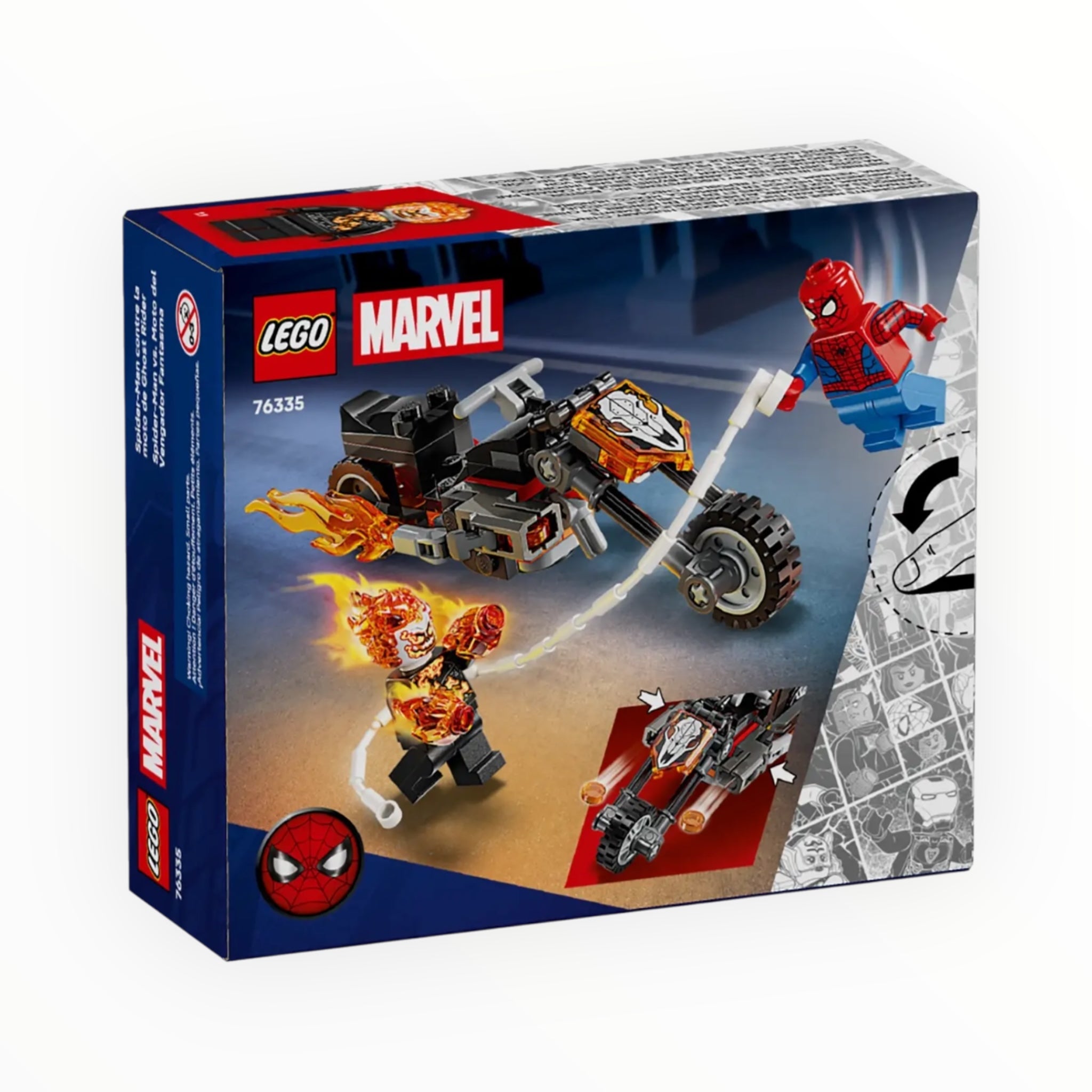 76335 Marvel Spider-Man vs. Ghost Rider Motorcycle