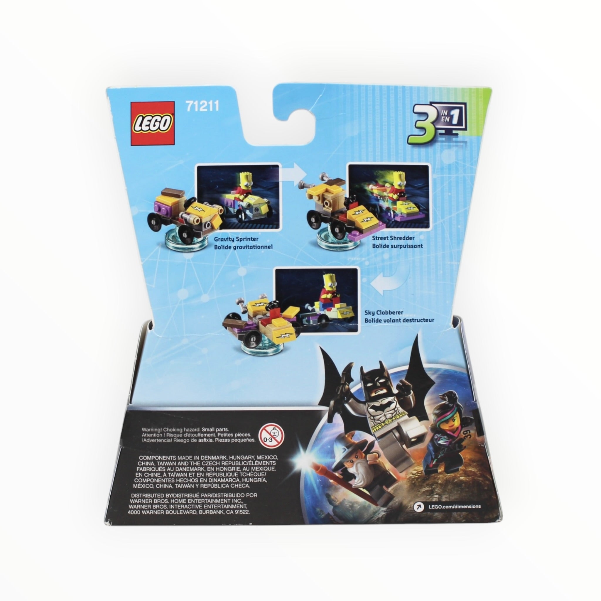 Retired Set 71211 Dimensions Fun Pack - The Simpsons Bart and Gravity Sprinter (some box damage)