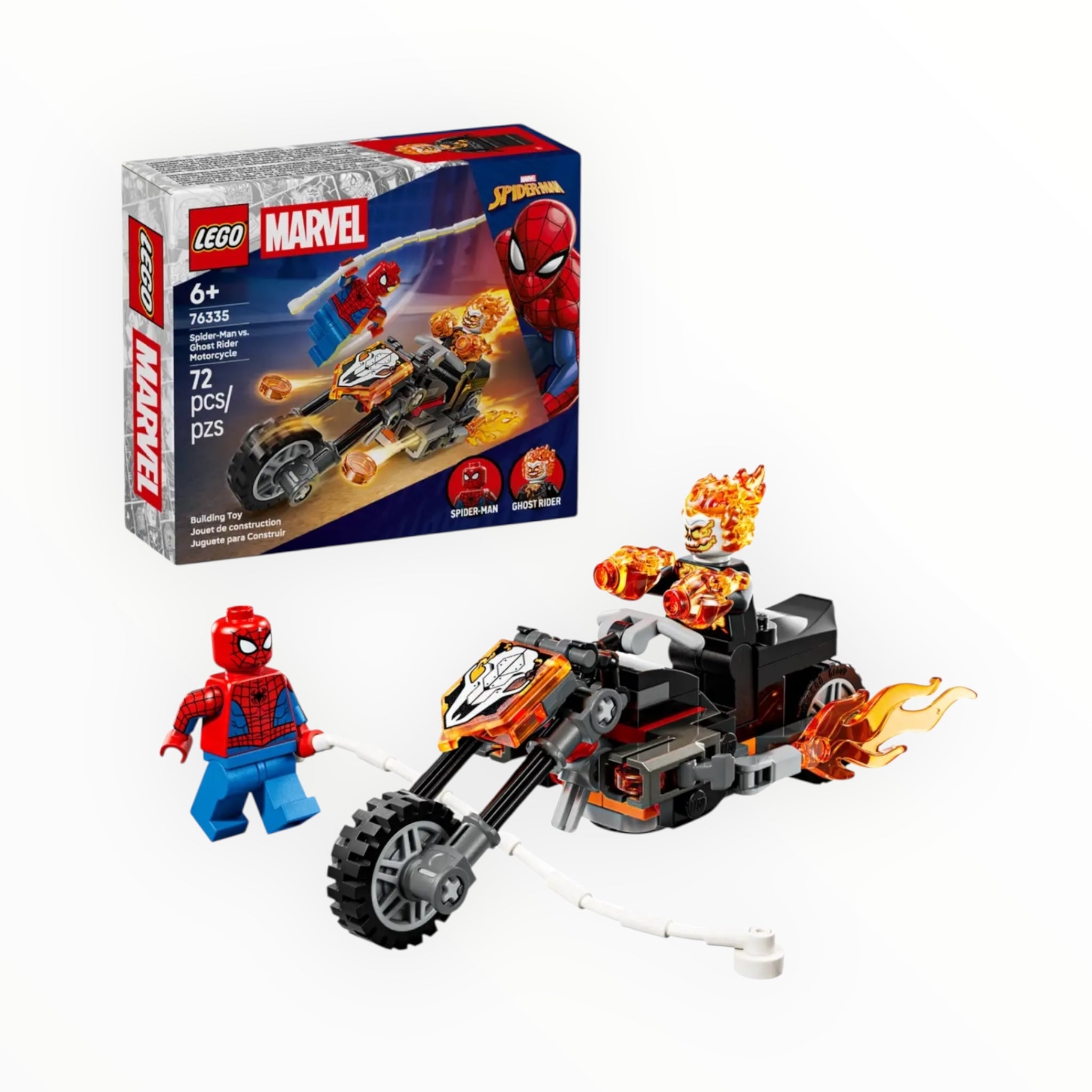76335 Marvel Spider-Man vs. Ghost Rider Motorcycle