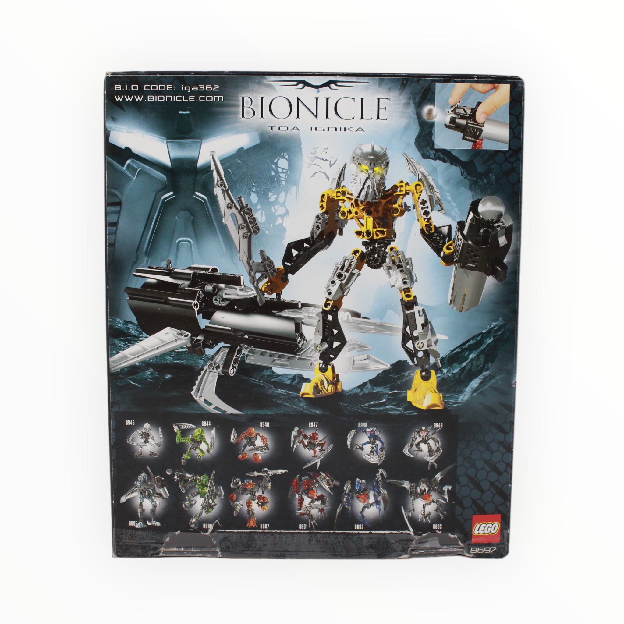 Certified Used Set 8697 Bionicle Toa Ignika