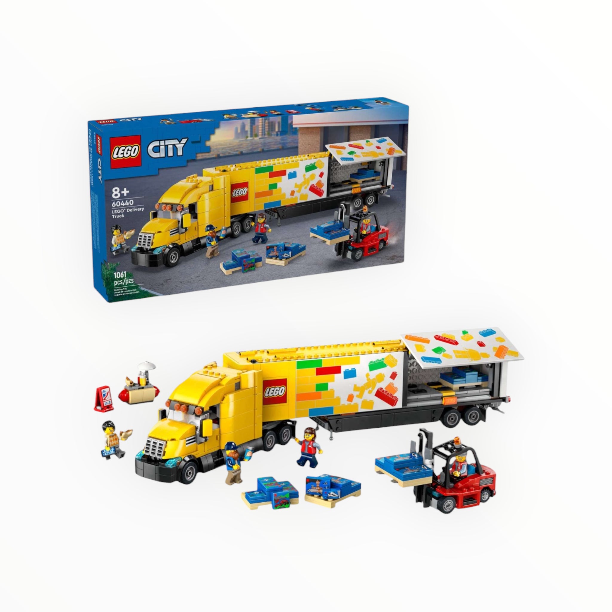 60440 City Yellow Delivery Truck