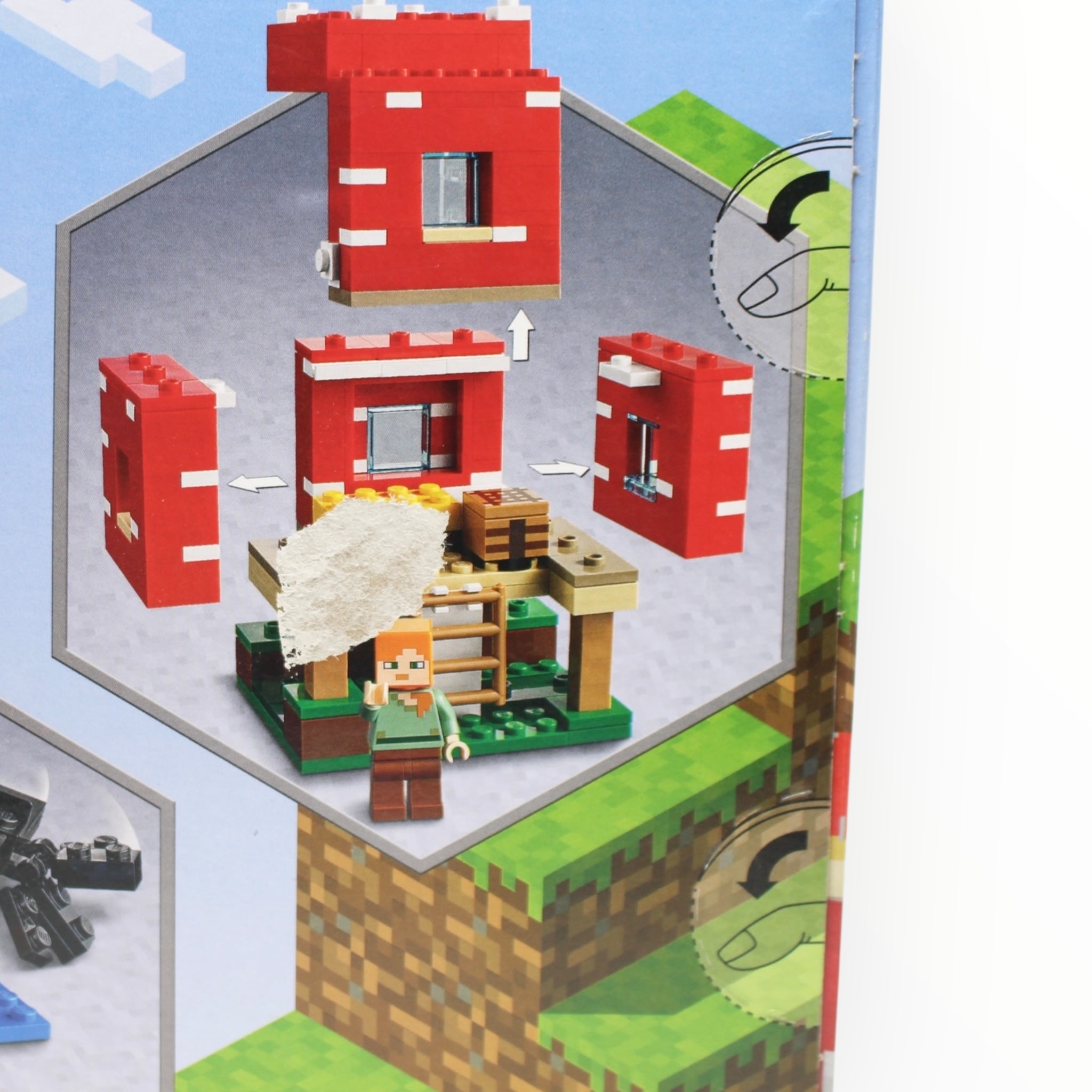 Retired Set 21179 Minecraft The Mushroom House (very slight box damage)
