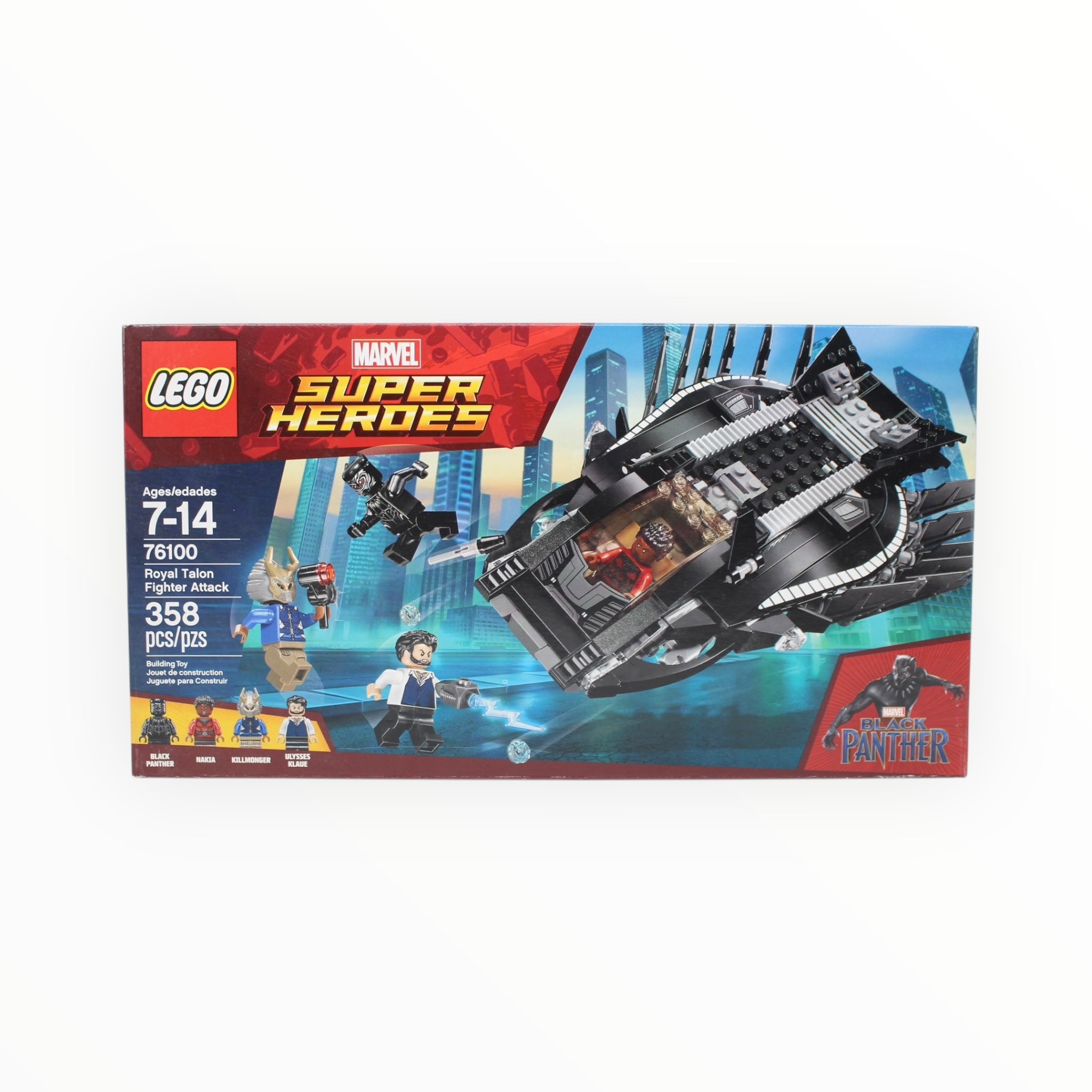 Retired Set 76100 Marvel Super Heroes Royal Talon Fighter Attack