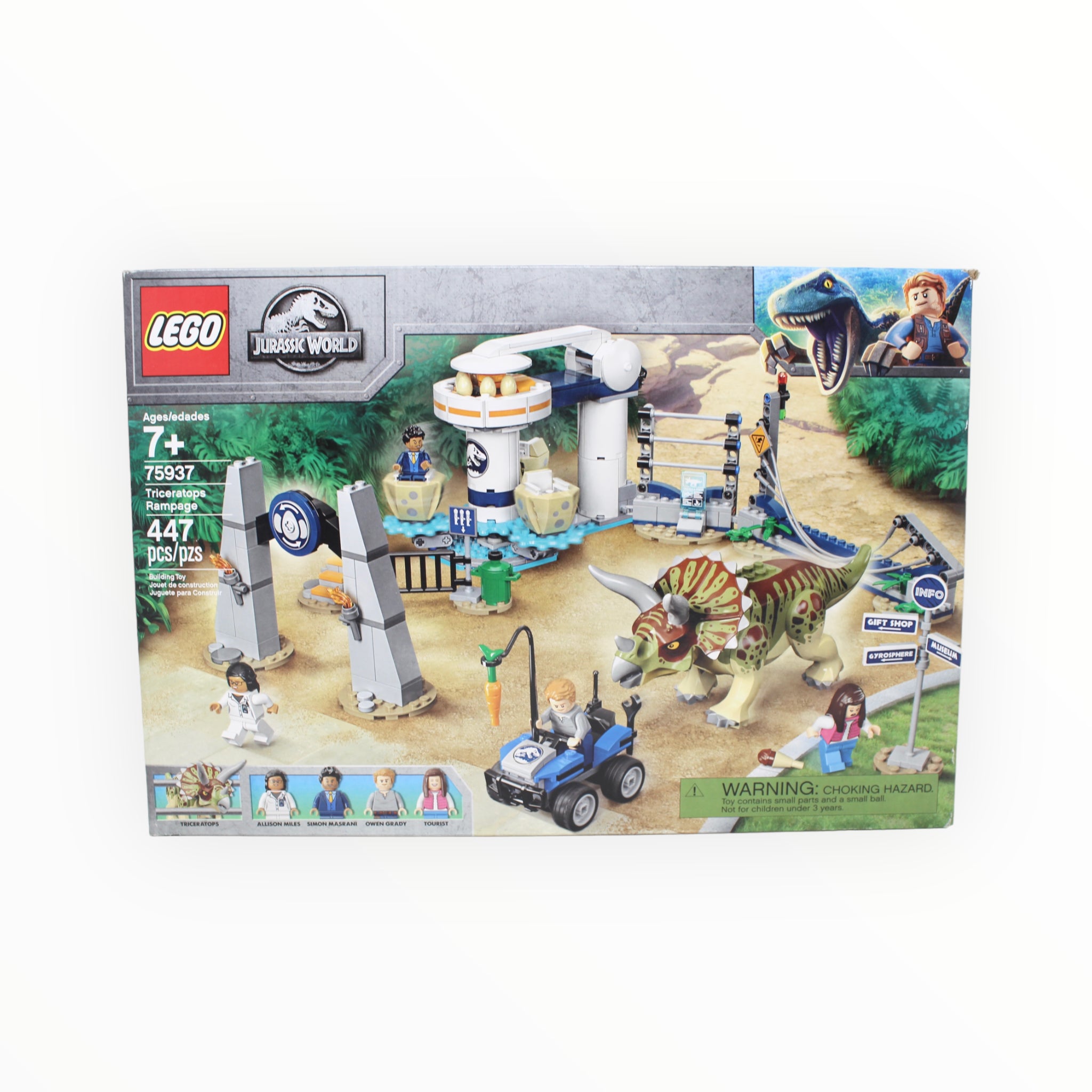 Retired Set 75937 Jurassic World Triceratops Rampage