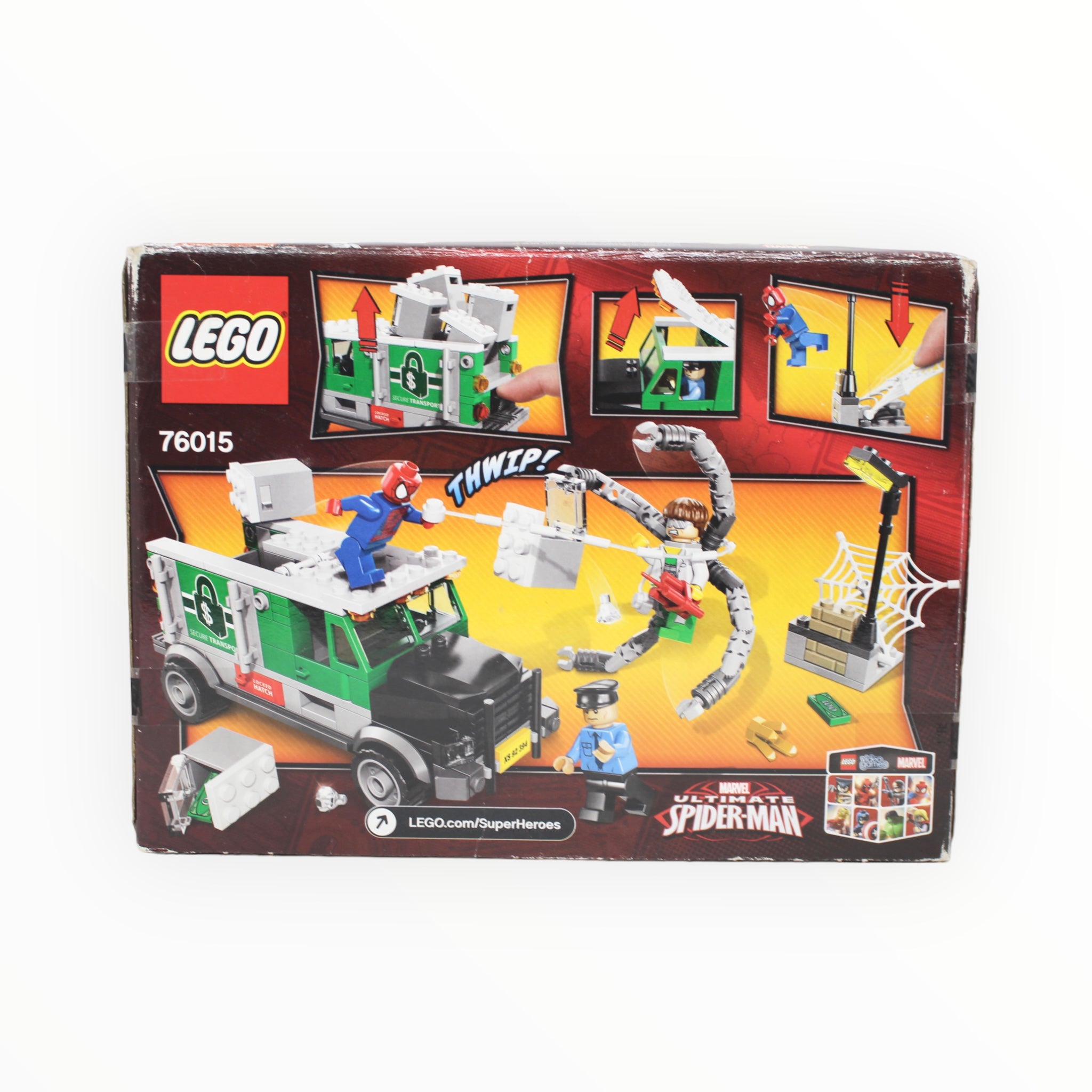 Retired Set 76015 Marvel Super Heroes Doc Ock Truck Heist (damaged box)