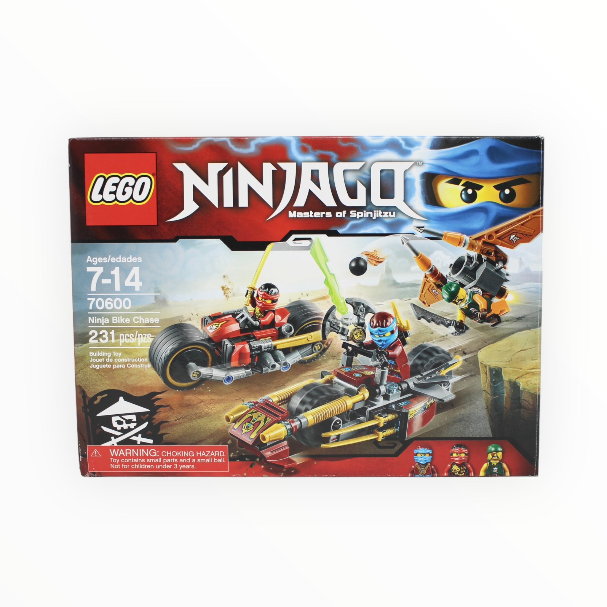 Certified Used Set 70600 Ninjago Ninja Bike Chase