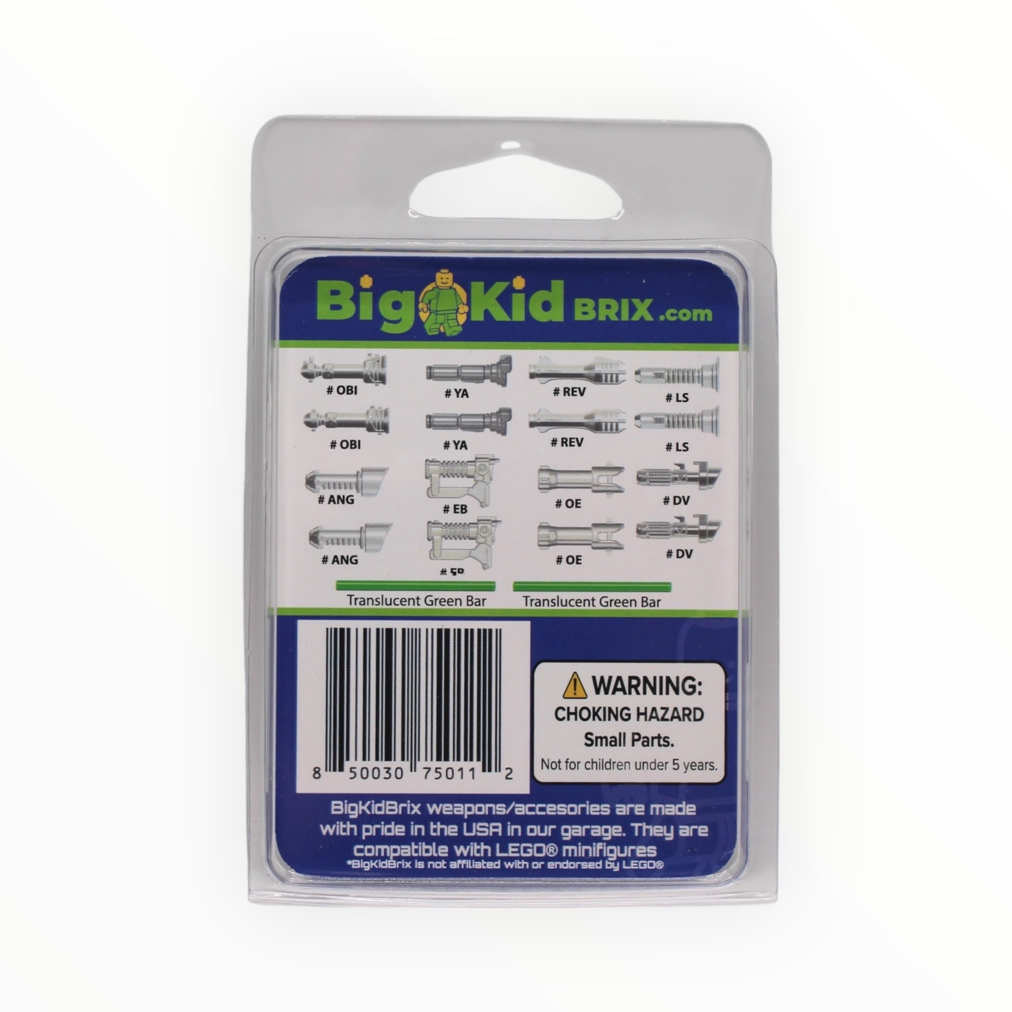 BigKidBrix Lightsabers Dual Hero Hilts - Metallic