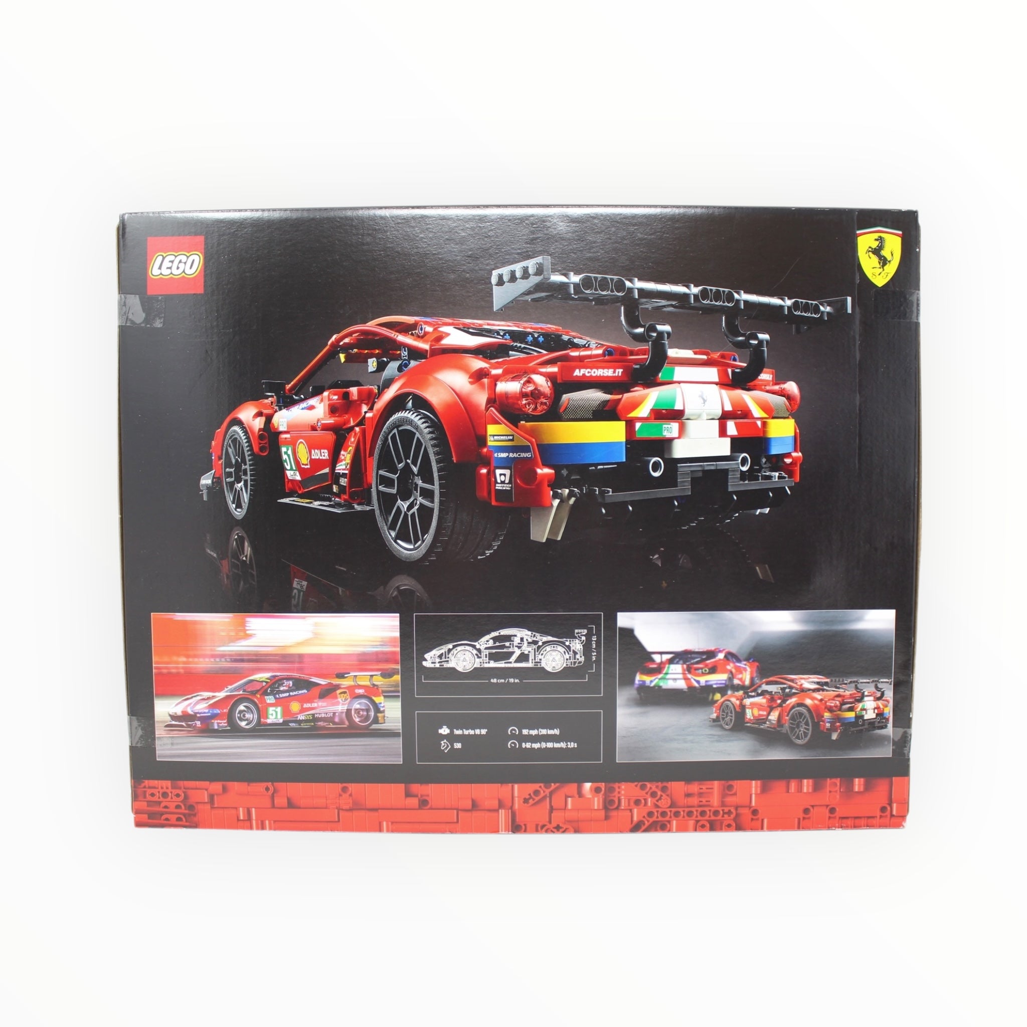 Retired Set 42125 Technic Ferrari 488 GTE AF CORSE #51 (slight box damage)