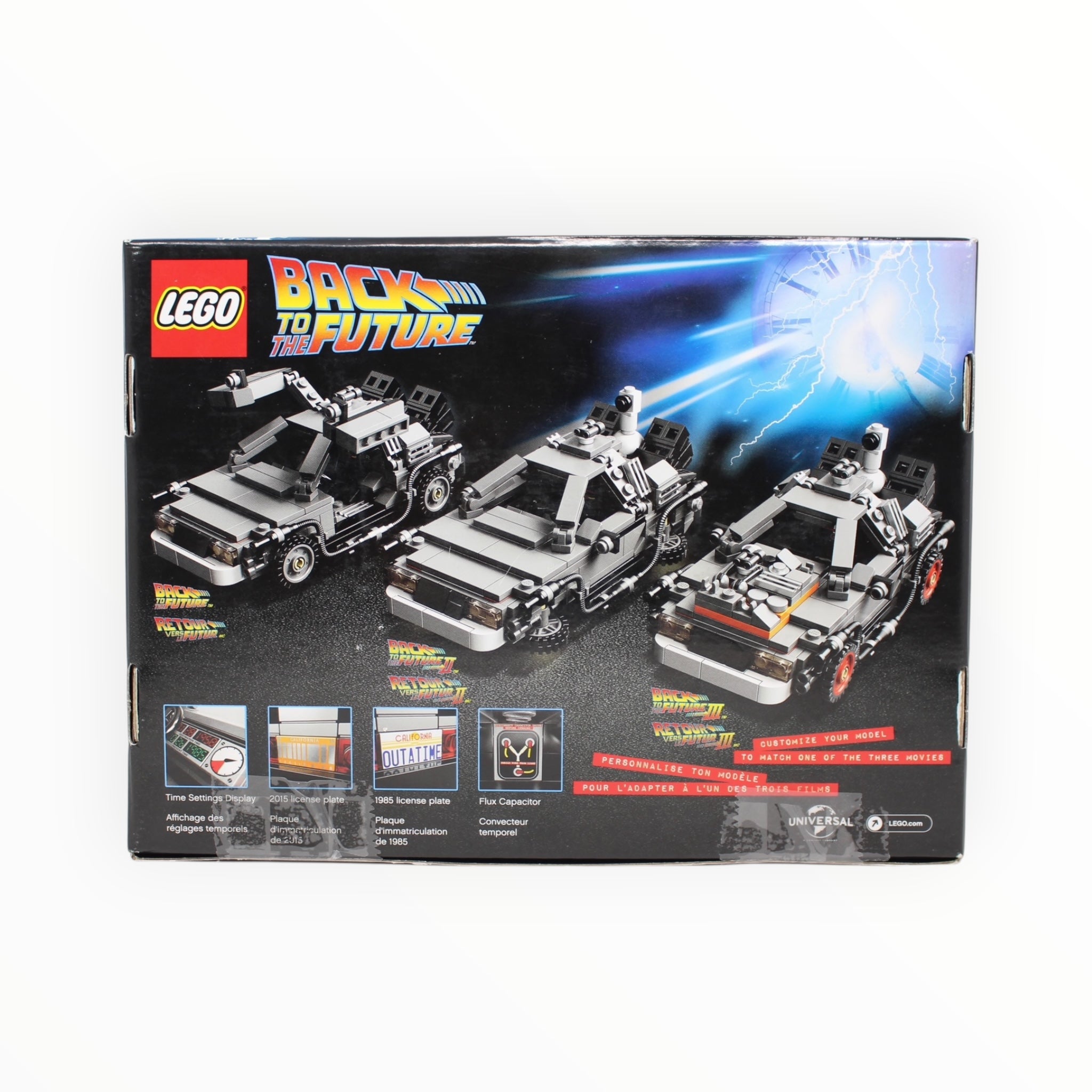 Certified Used Set 21103 LEGO CUUSOO The DeLorean Time Machine (1st Edition with misprint)