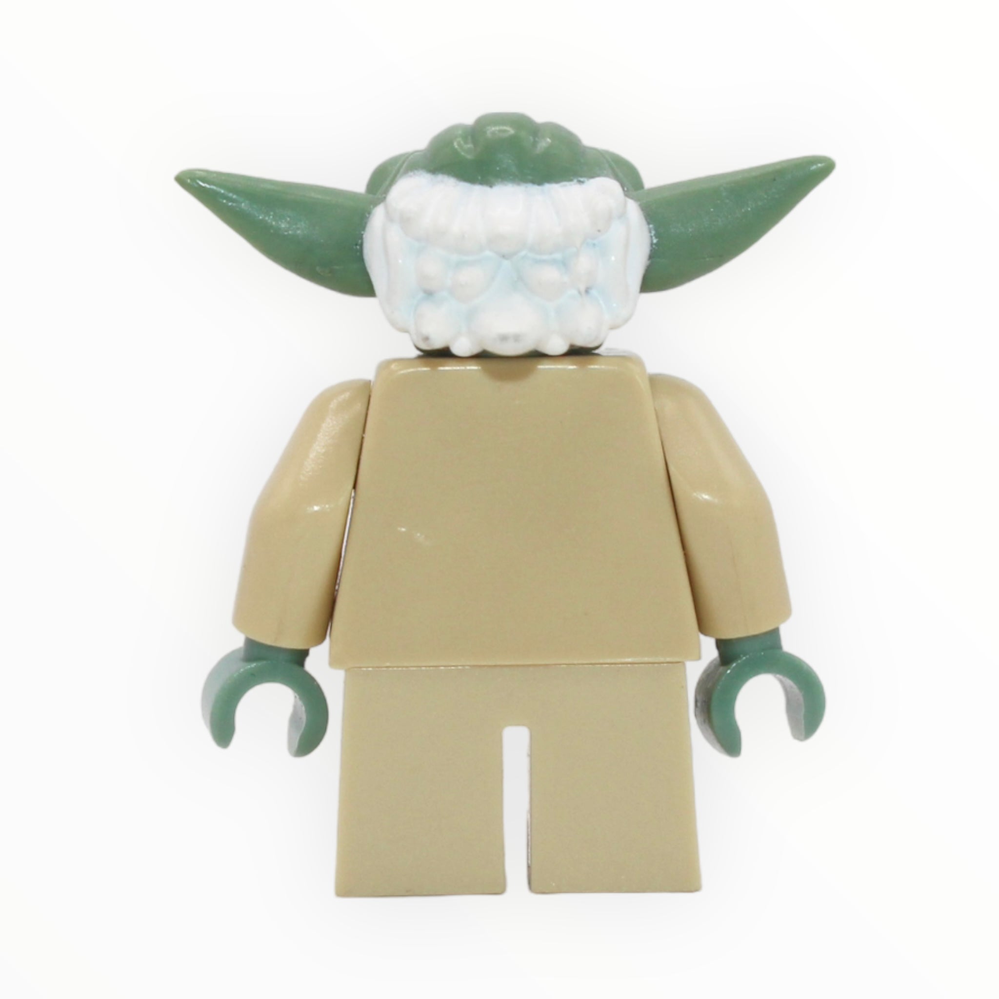 Yoda (Clone Wars, white hair, dark orange belt, plain back