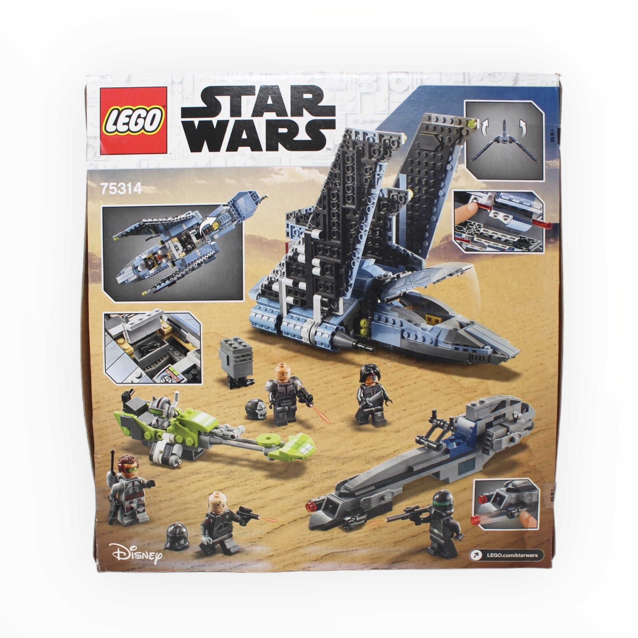 Retired Set 75314 Star Wars The Bad Batch Attack Shuttle (damaged box)