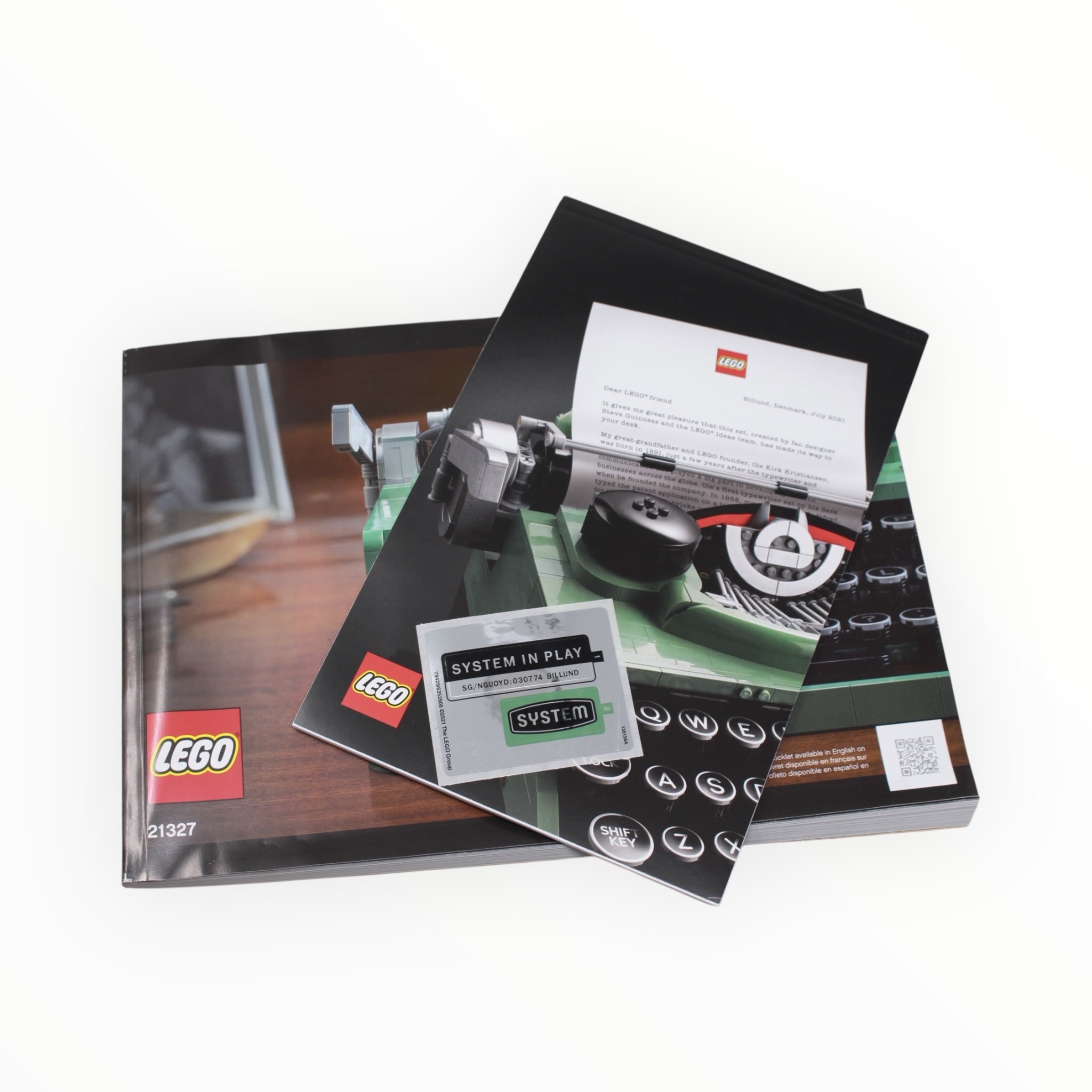 Used Set 21327 LEGO Ideas Typewriter
