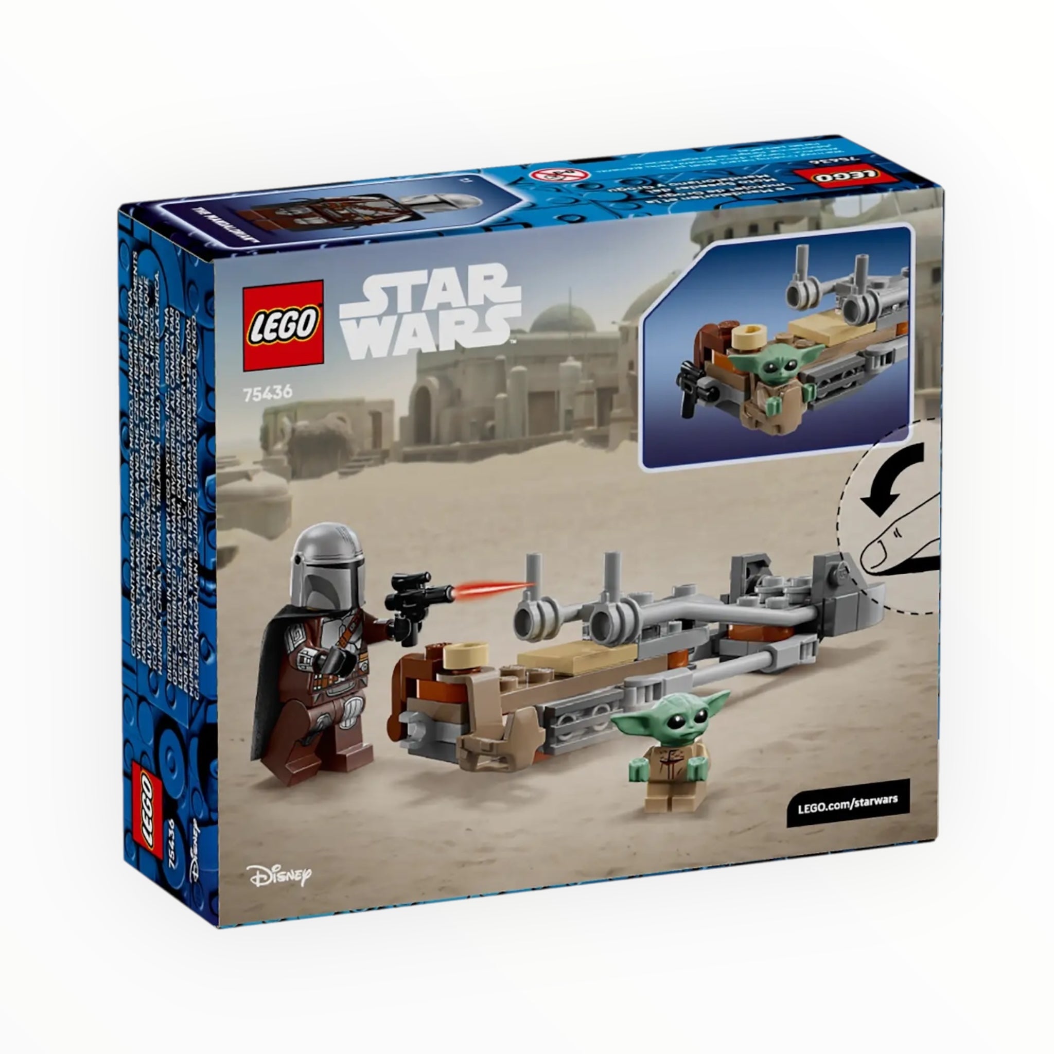 75436 Star Wars The Mandalorian & Grogu's Speeder Bike