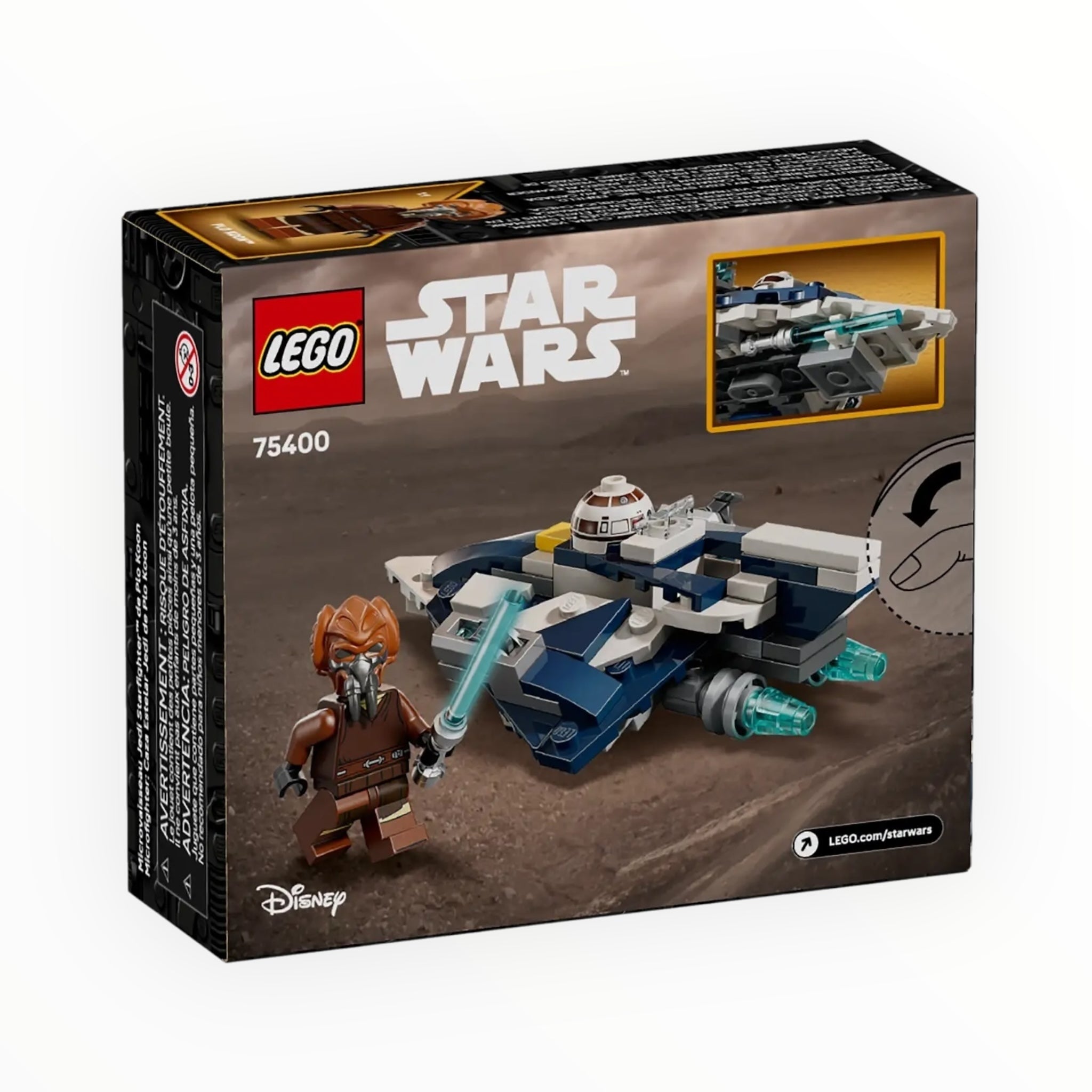 75400 Star Wars Plo Koon’s Jedi Starfighter Microfighter