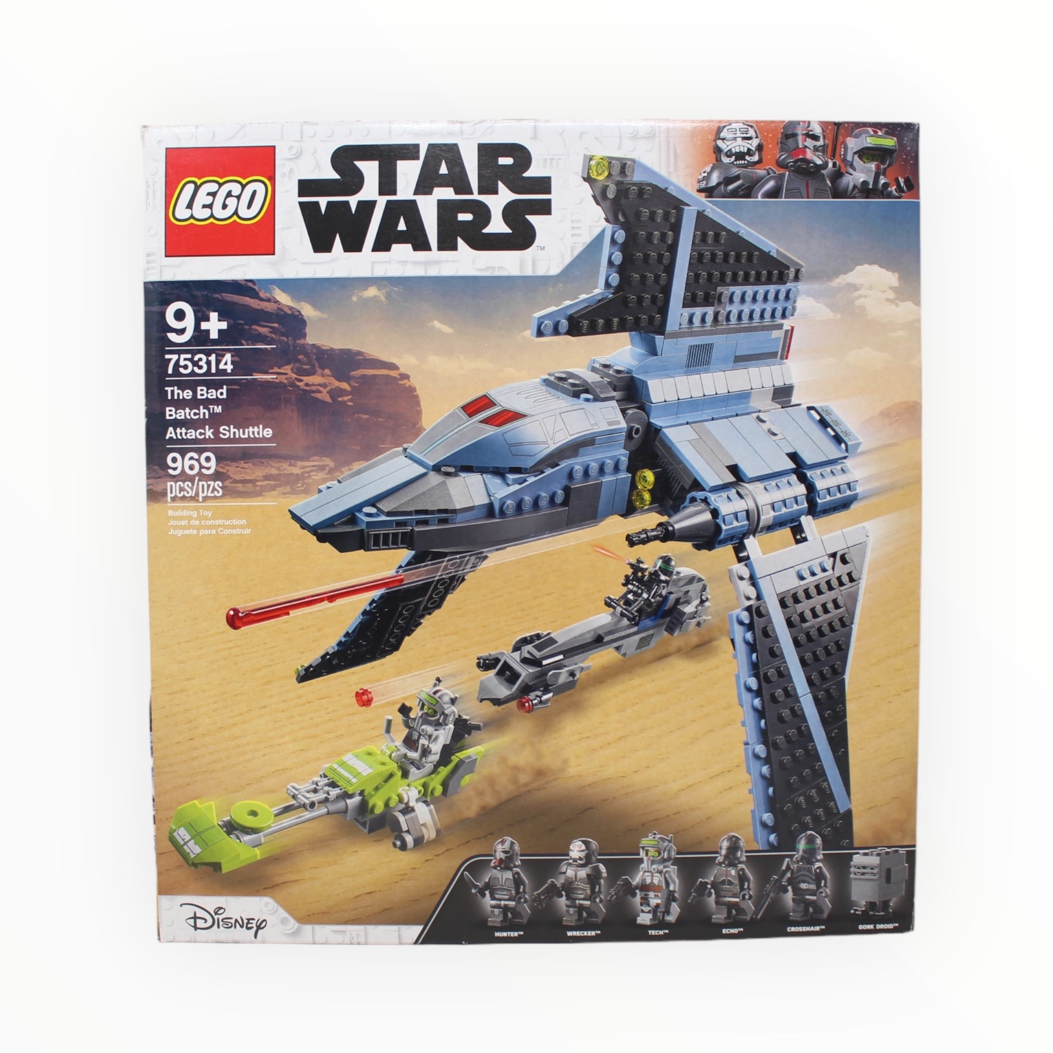 Retired Set 75314 Star Wars The Bad Batch Attack Shuttle (damaged box)
