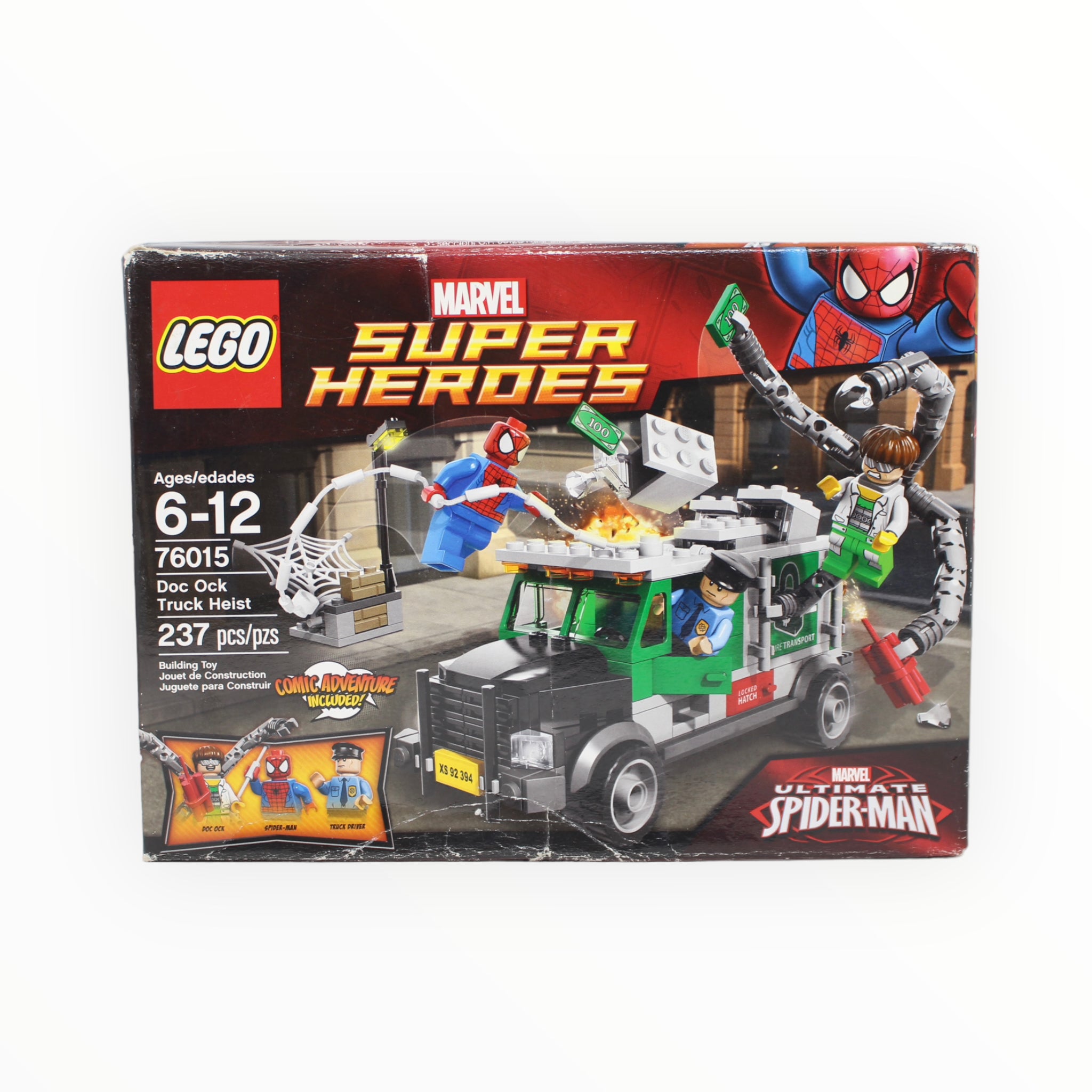 Retired Set 76015 Marvel Super Heroes Doc Ock Truck Heist (damaged box)