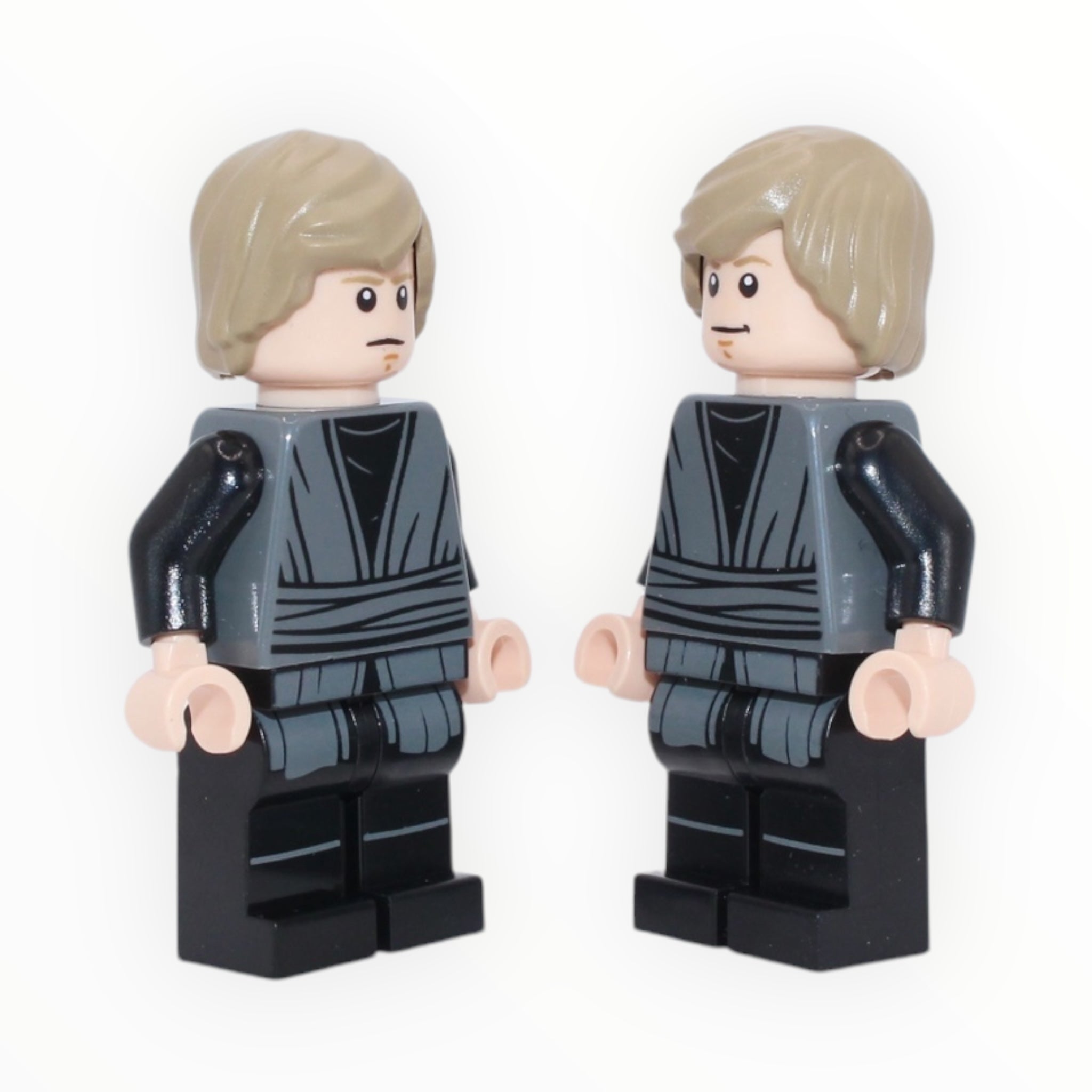 Luke Skywalker (dark bluish gray robes, printed legs, shaggy hair, 2024)