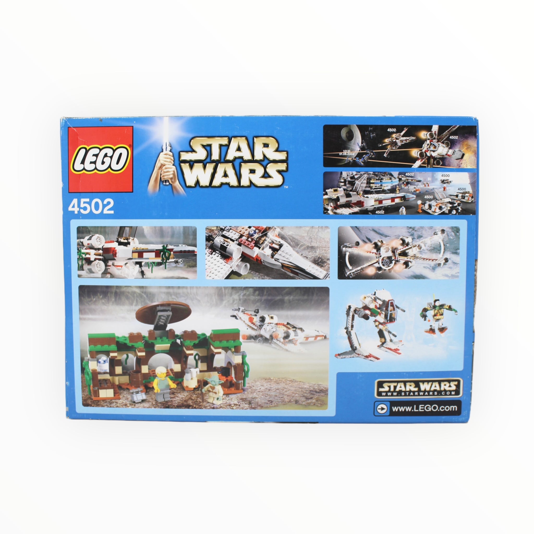 Retired Set 4502 Star Wars X-wing Fighter (Dagobah, blue box, some damage)