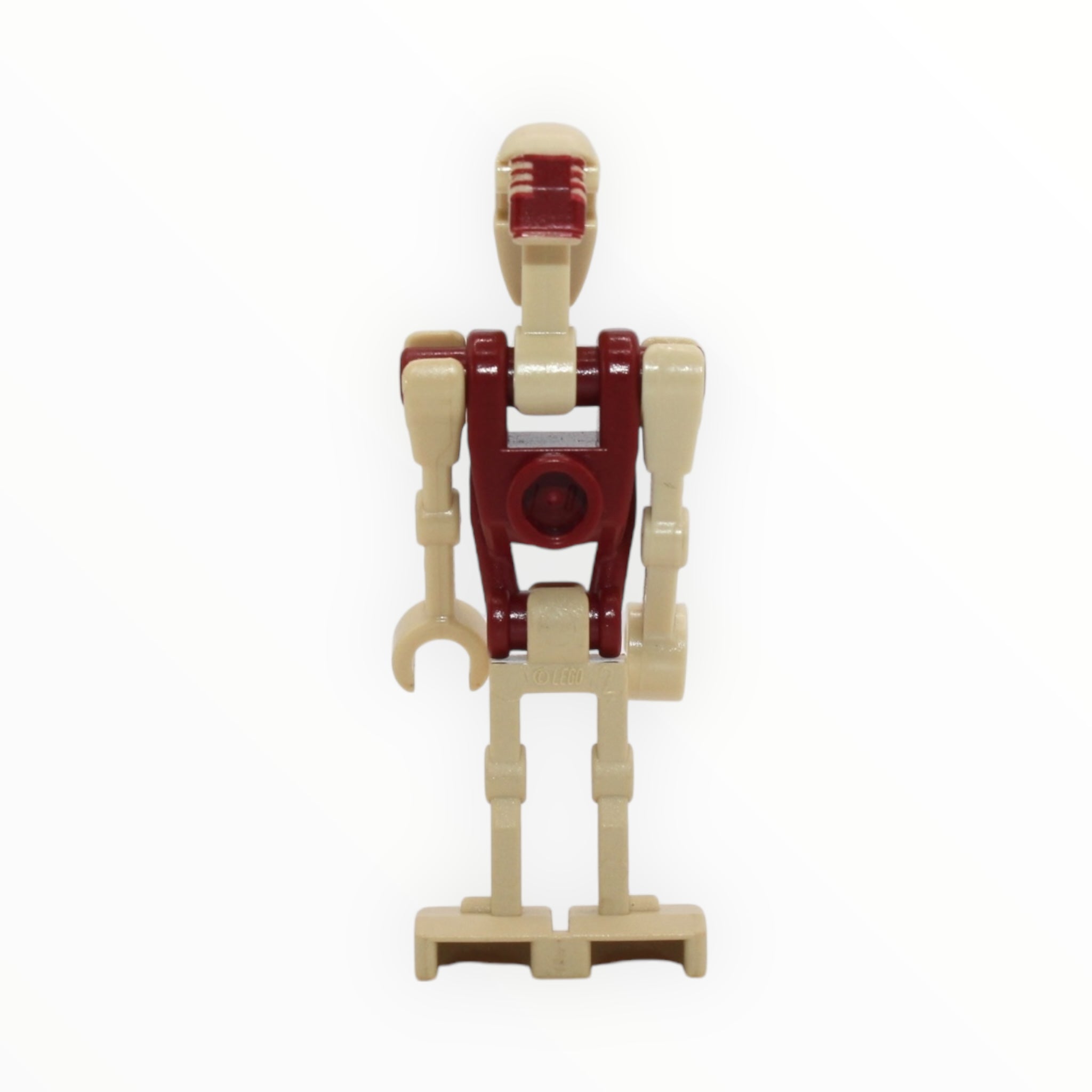 Battle Droid Security (dark red torso, tan insignia with chest badge, 2011)