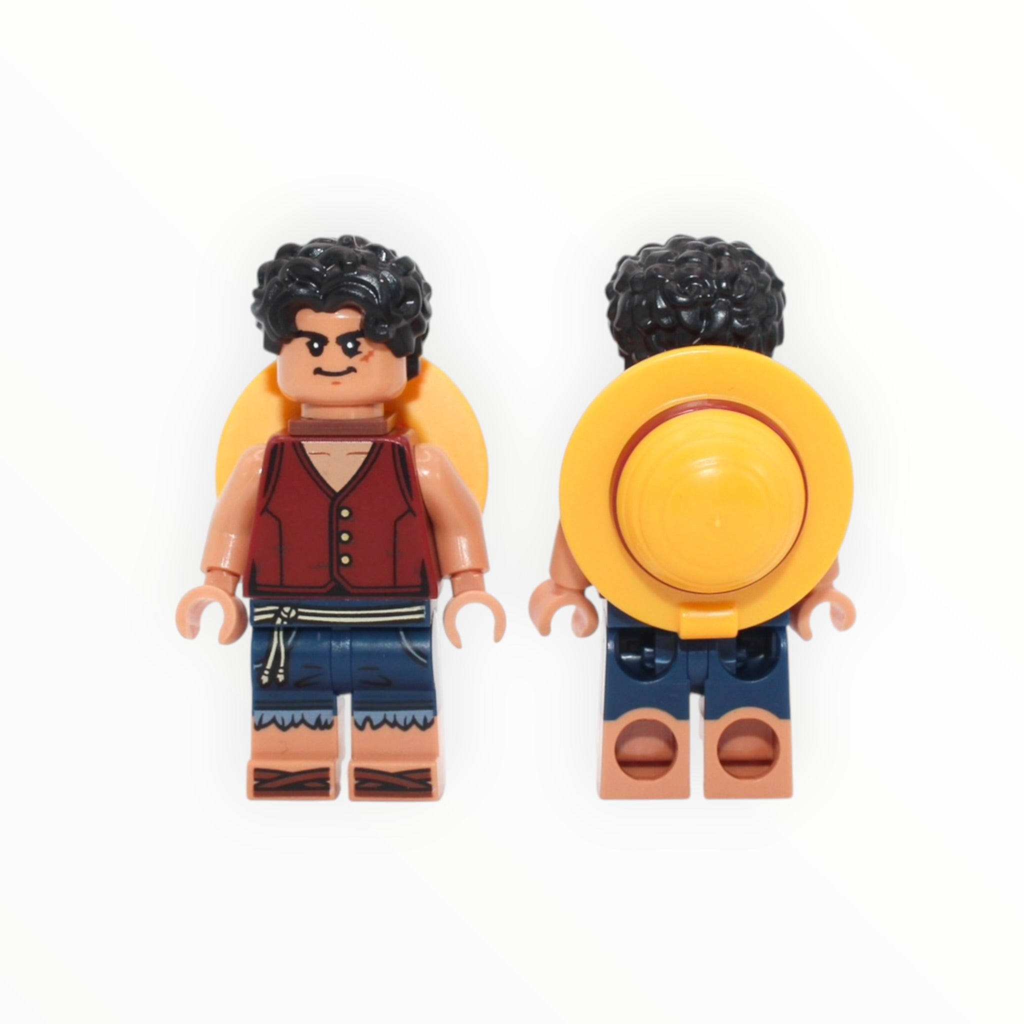 Monkey D. Luffy (hair, straw hat on back, 2025)