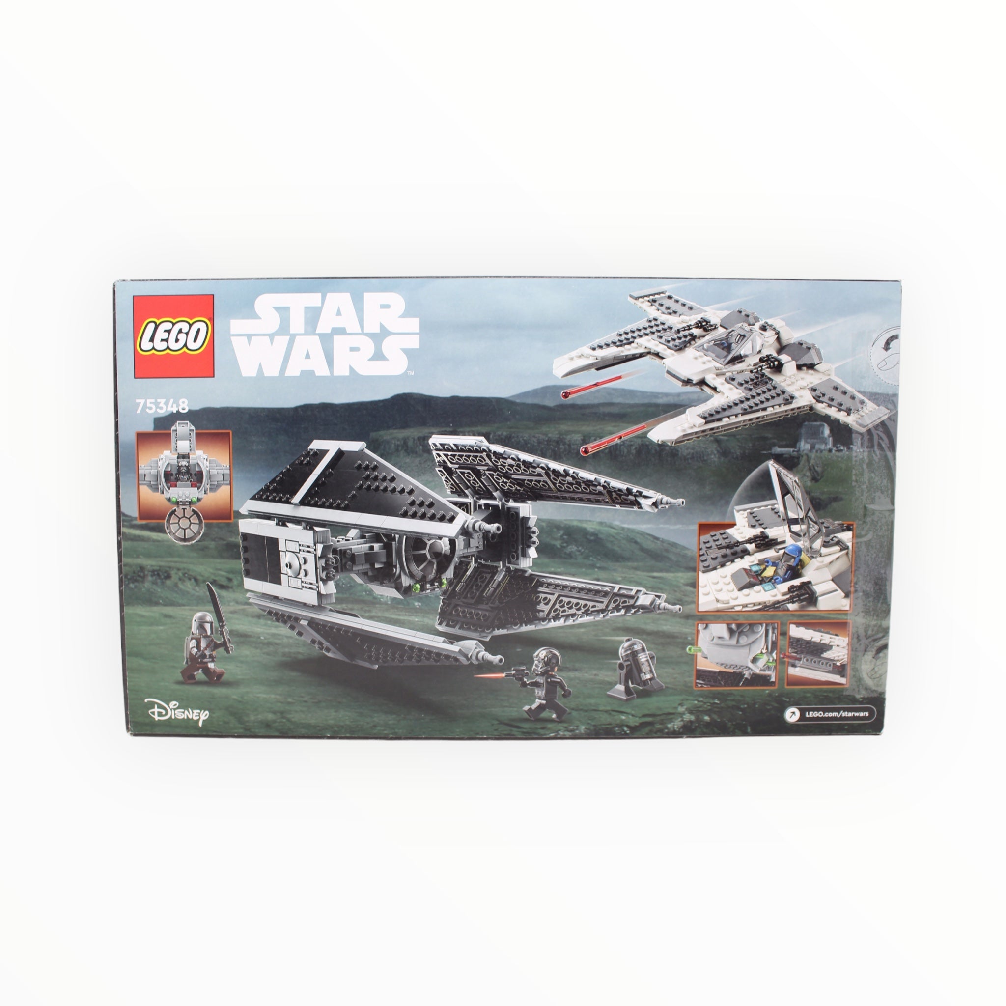 Certified Used Set 75348 Star Wars Mandalorian Fang Fighter vs TIE Interceptor