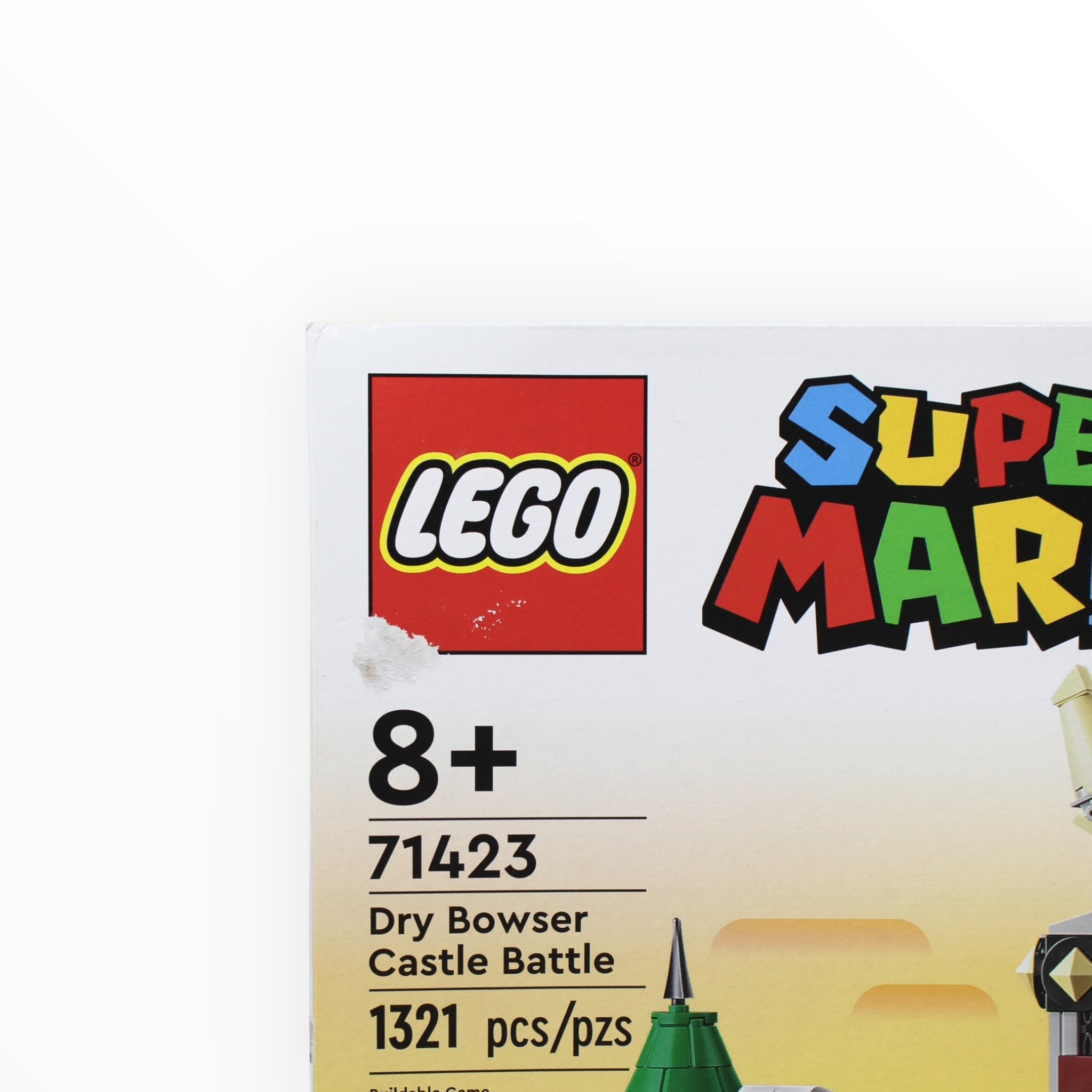 Retired Set 71423 Super Mario Dry Bowser Castle Battle (slight box damage)