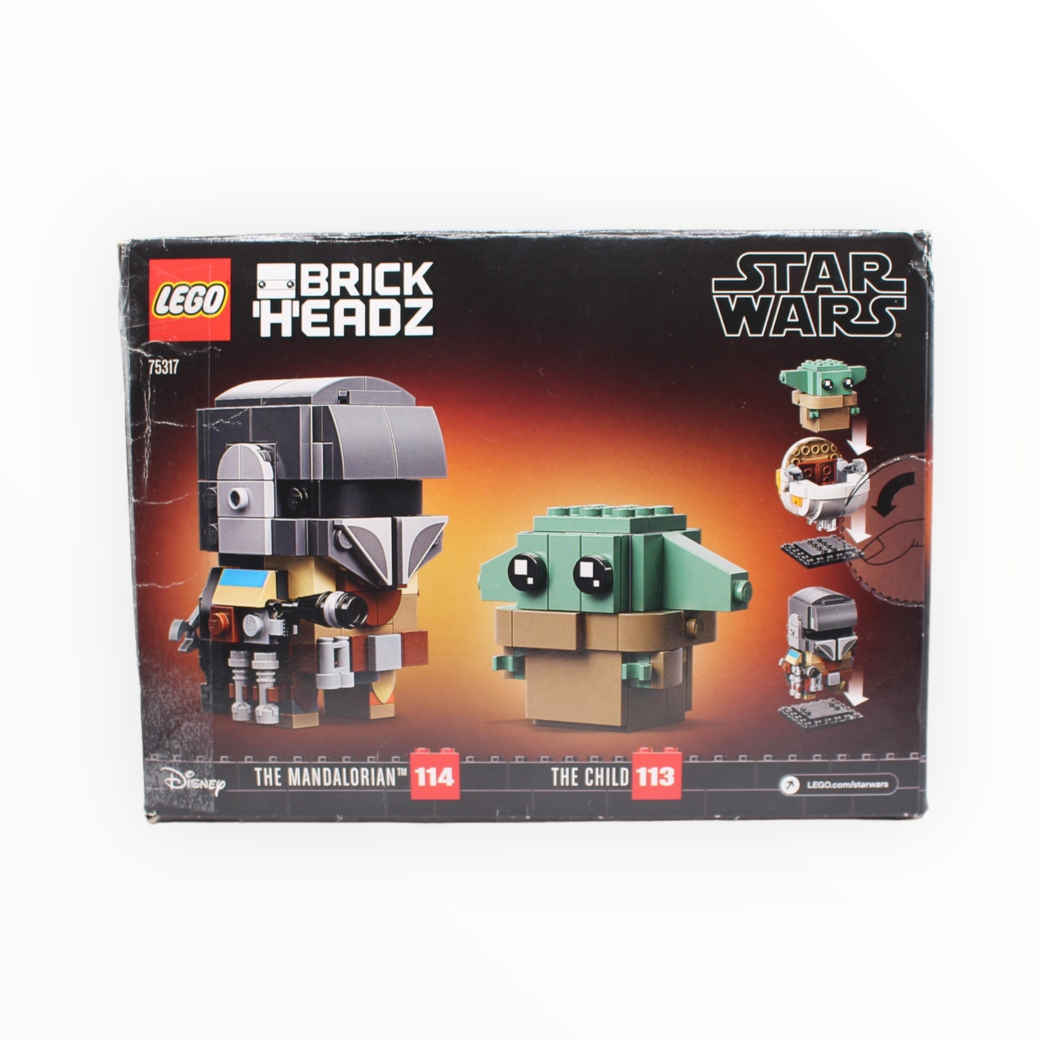 Certified Used Set 75317 Star Wars BrickHeadz The Mandalorian & The Child (damaged box)