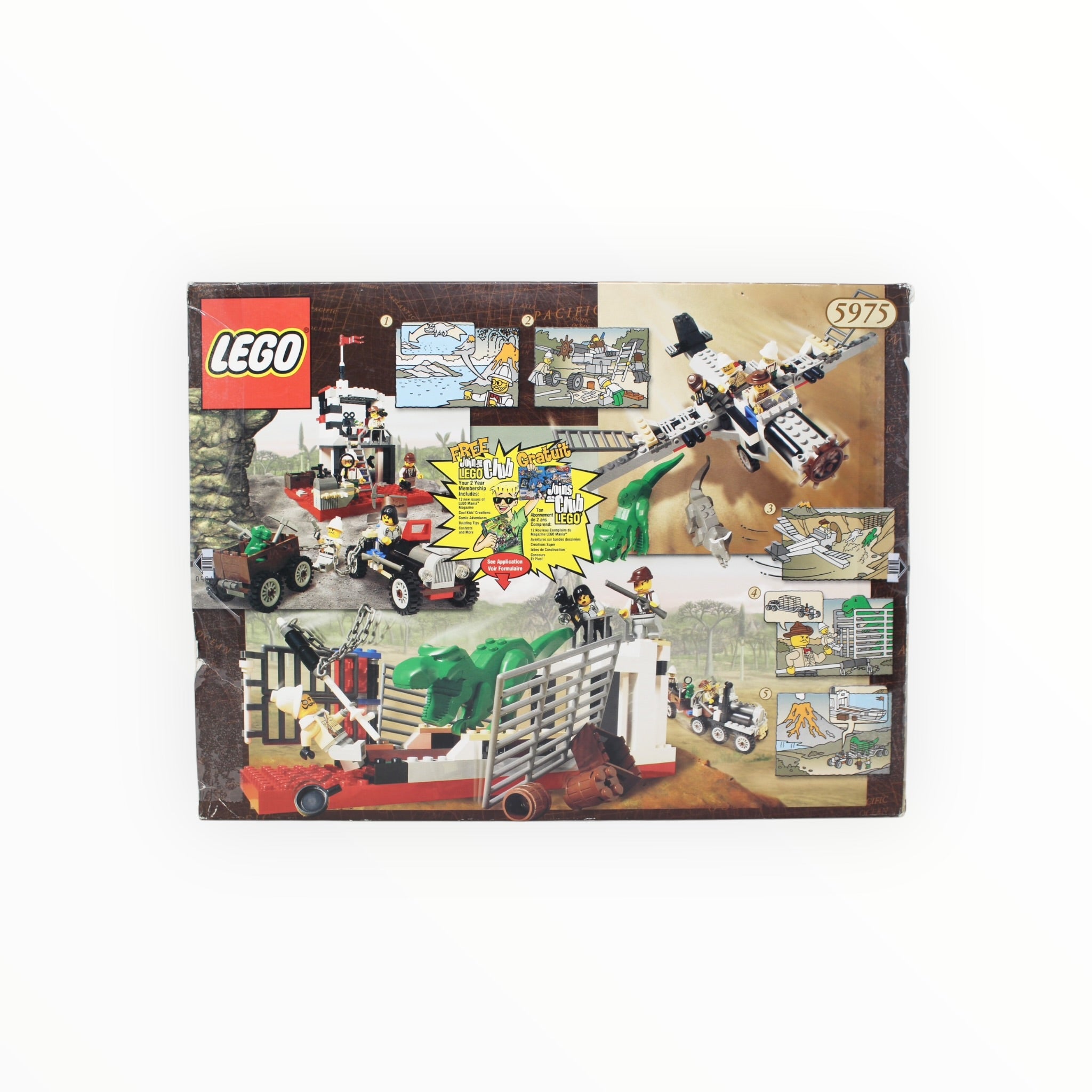 Certified Used Set 5975 Dino Island T-Rex Transport