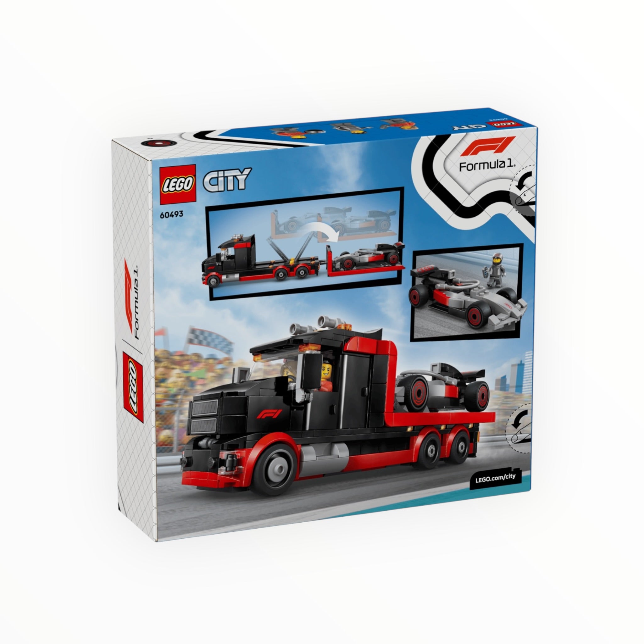 60493 City F1 Display Truck with Audi F1 Race Car