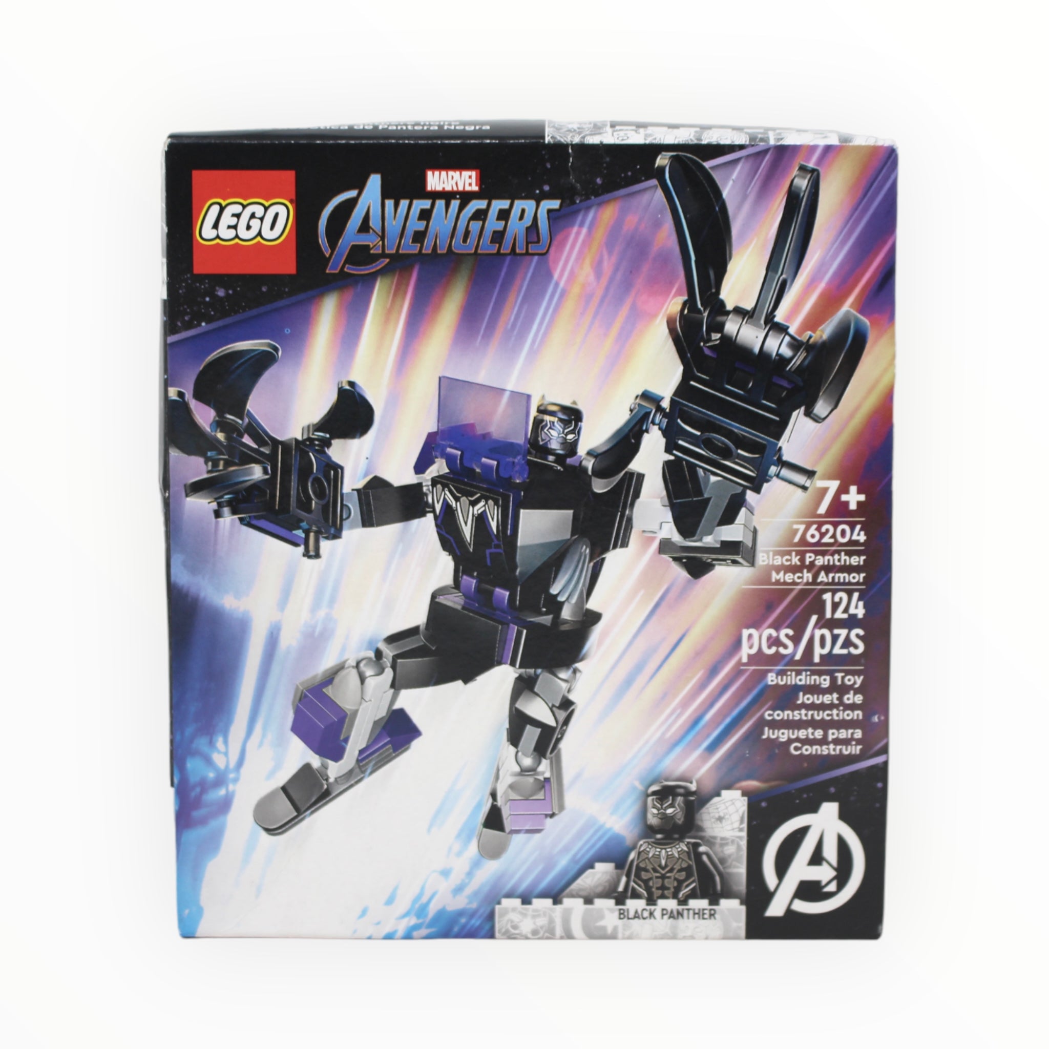 Certified Used Set 76204 Marvel Black Panther Mech Armor (open box, sealed bags)