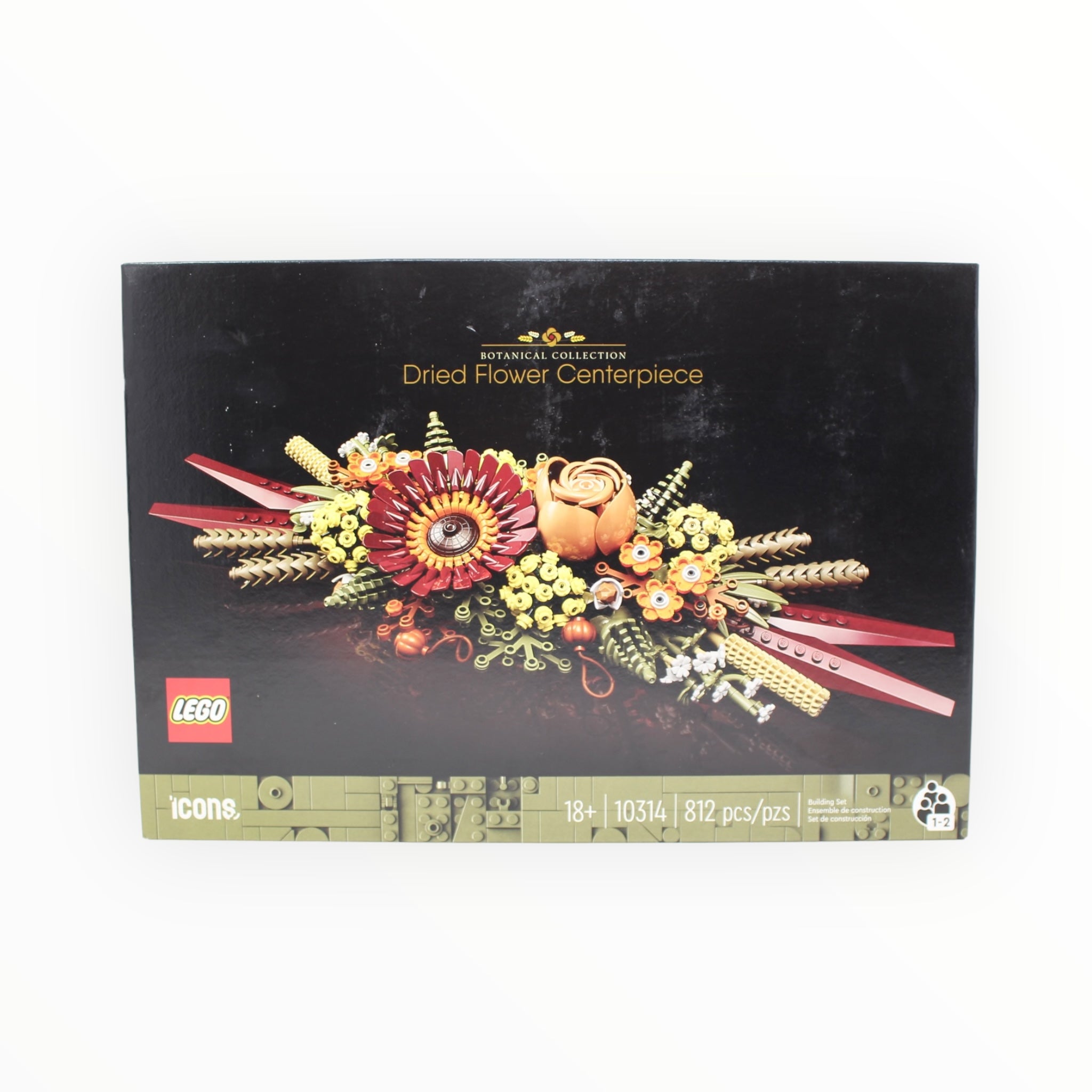 Certified Used Set 10314 Botanical Collection Dried Flower Centerpiece (some bags sealed)