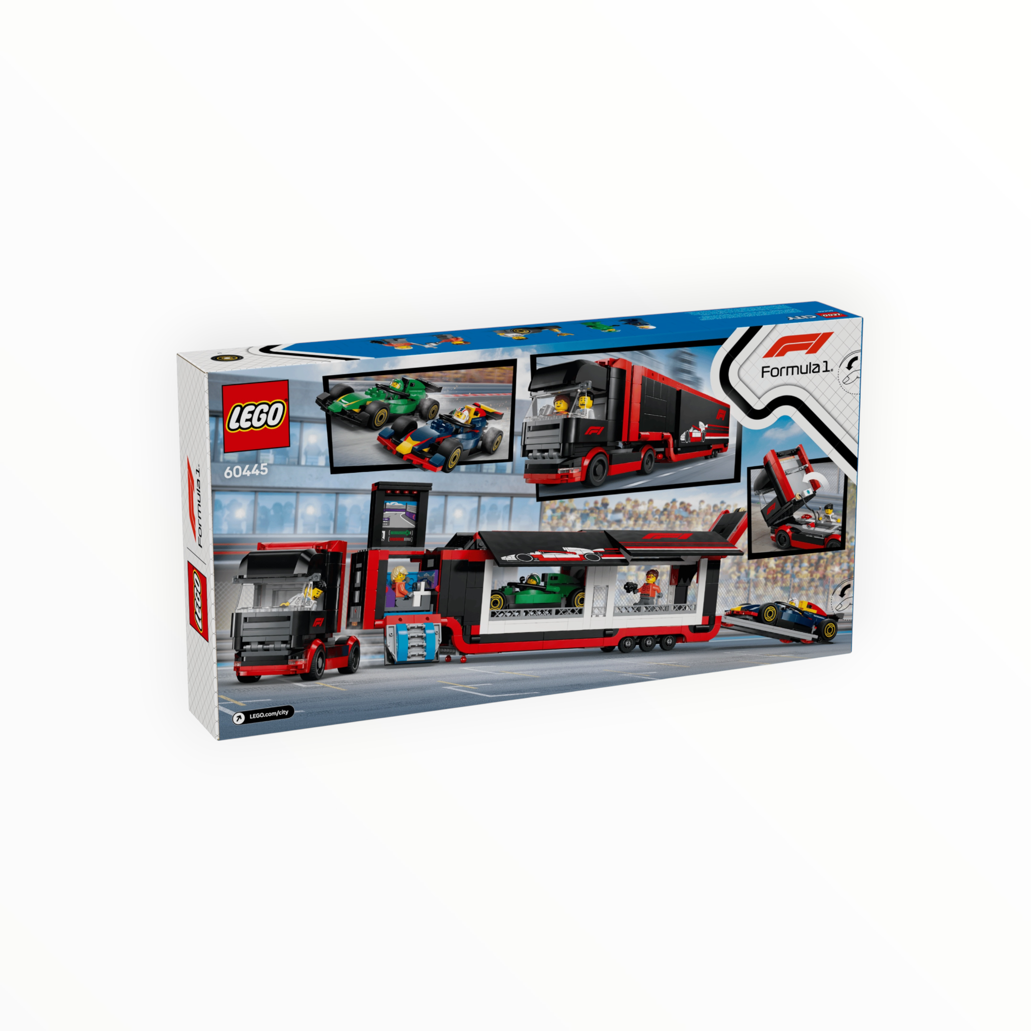 60445 City F1 Truck with RB20 & AMR24 F1 Cars