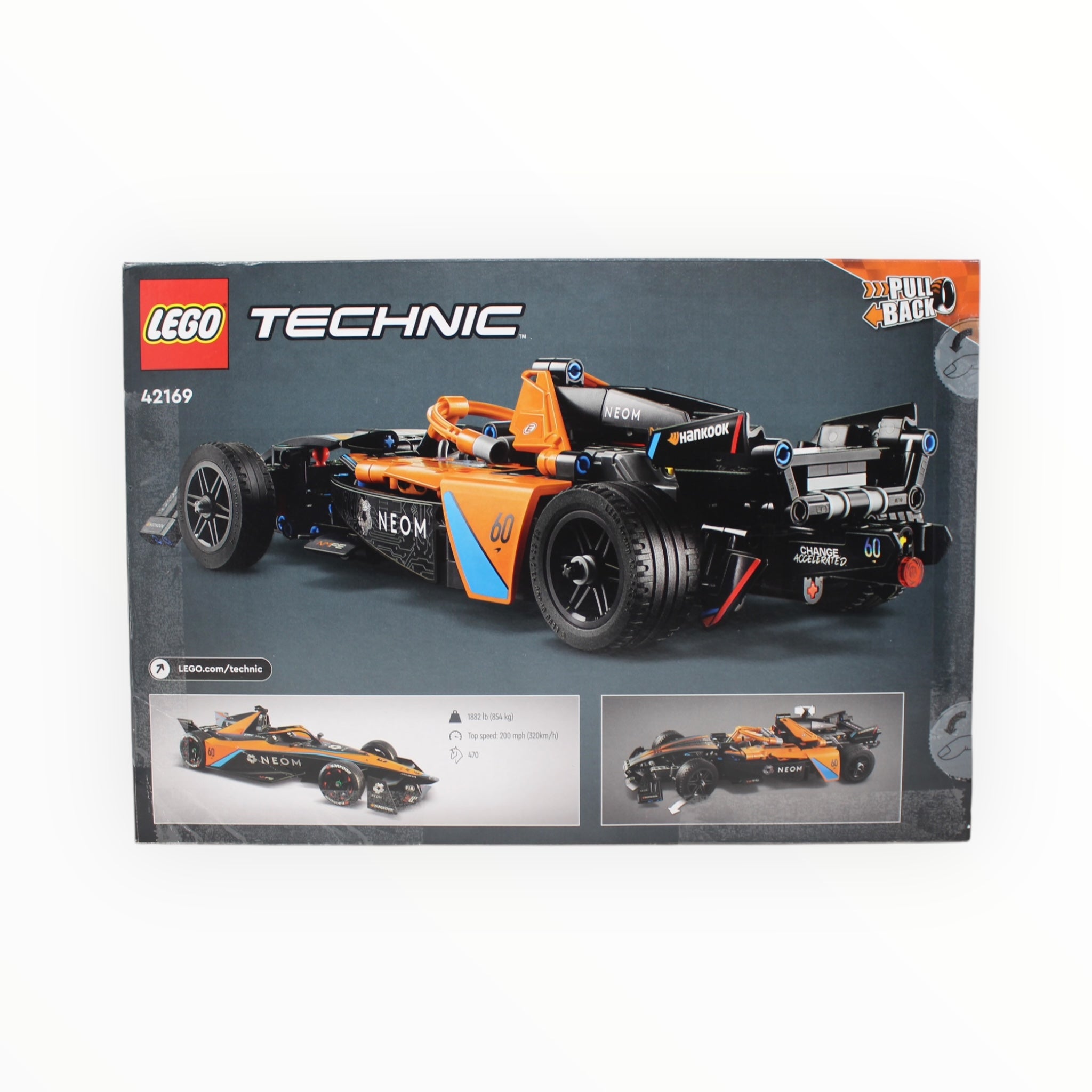 Certified Used Set 42169 Technic NEOM McLaren Formula E Team (open box, sealed bags)