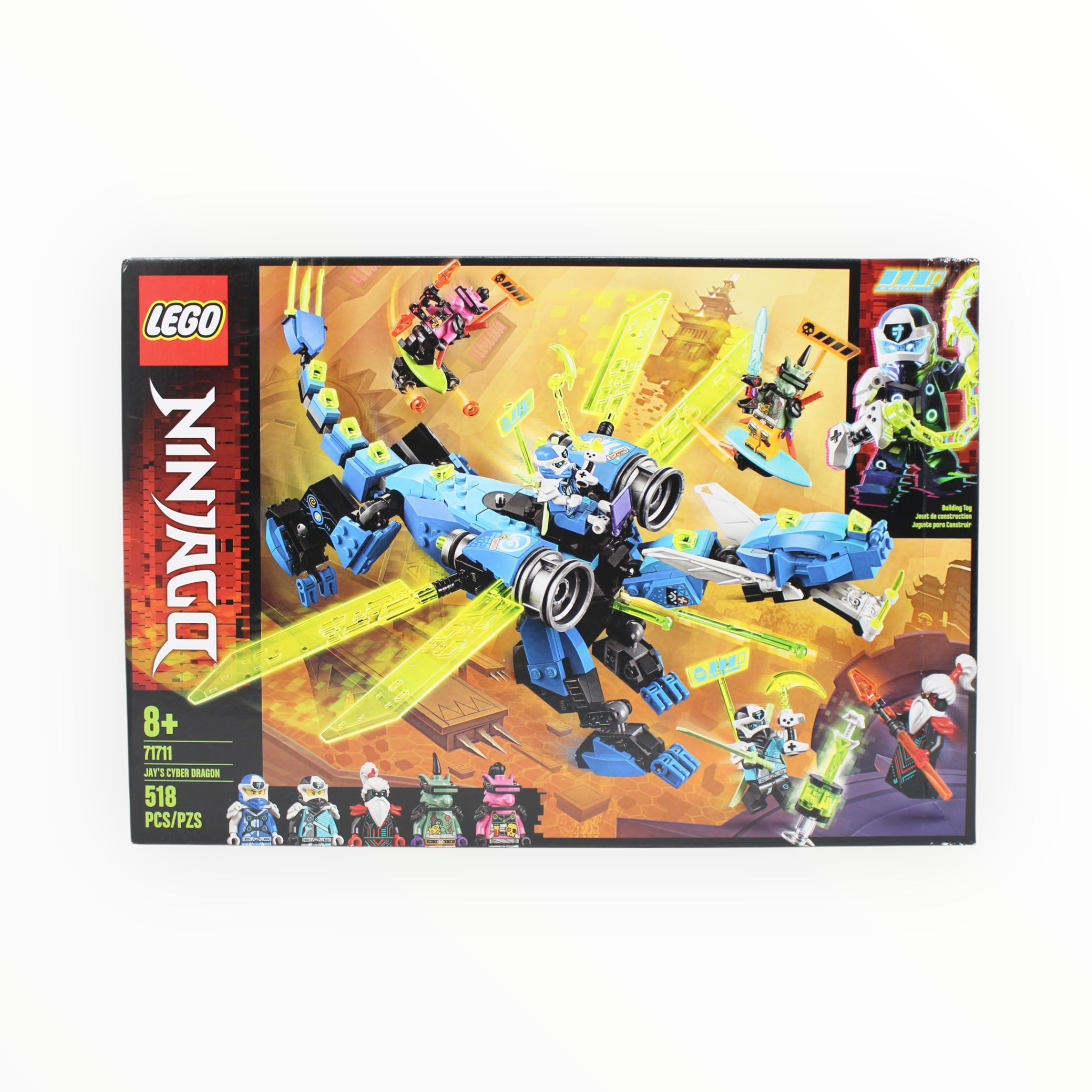 Retired Set 71711 Ninjago Jay’s Cyber Dragon (damaged box)